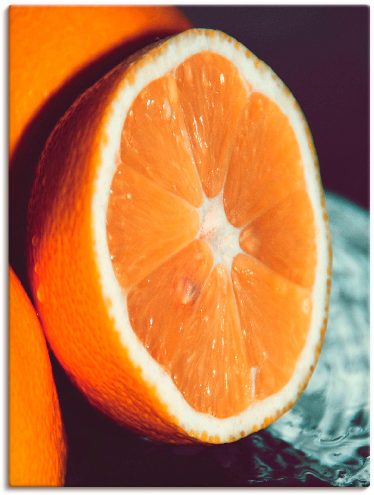 Artland Wandbild »Orange«, Lebensmittel, (1 St.), in vielen Größen & Produktarten -Leinwandbild, Poster, Wandaufkleber / Wandtattoo auch für Badezimmer geeignet