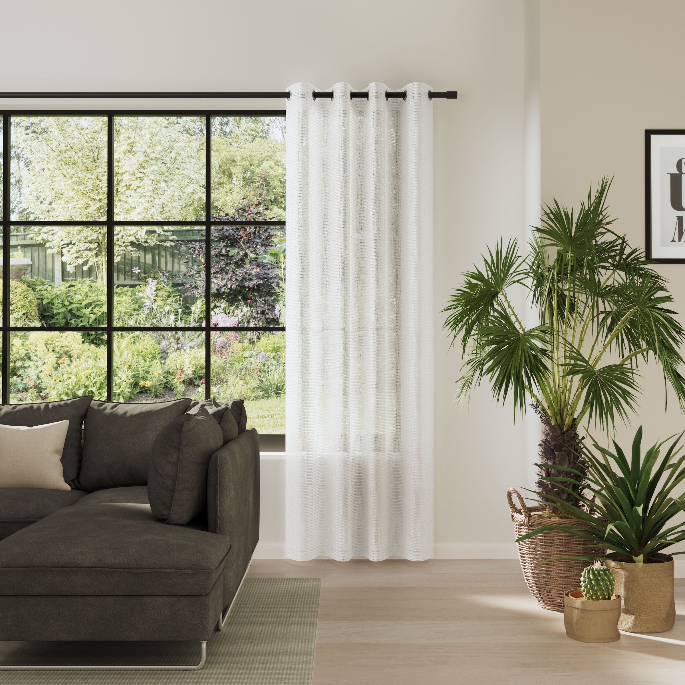 Neutex for you! Vorhang »MELODY« Ösen 1 Stk. tlg. Melangeoptik mit grobem Effektgarn