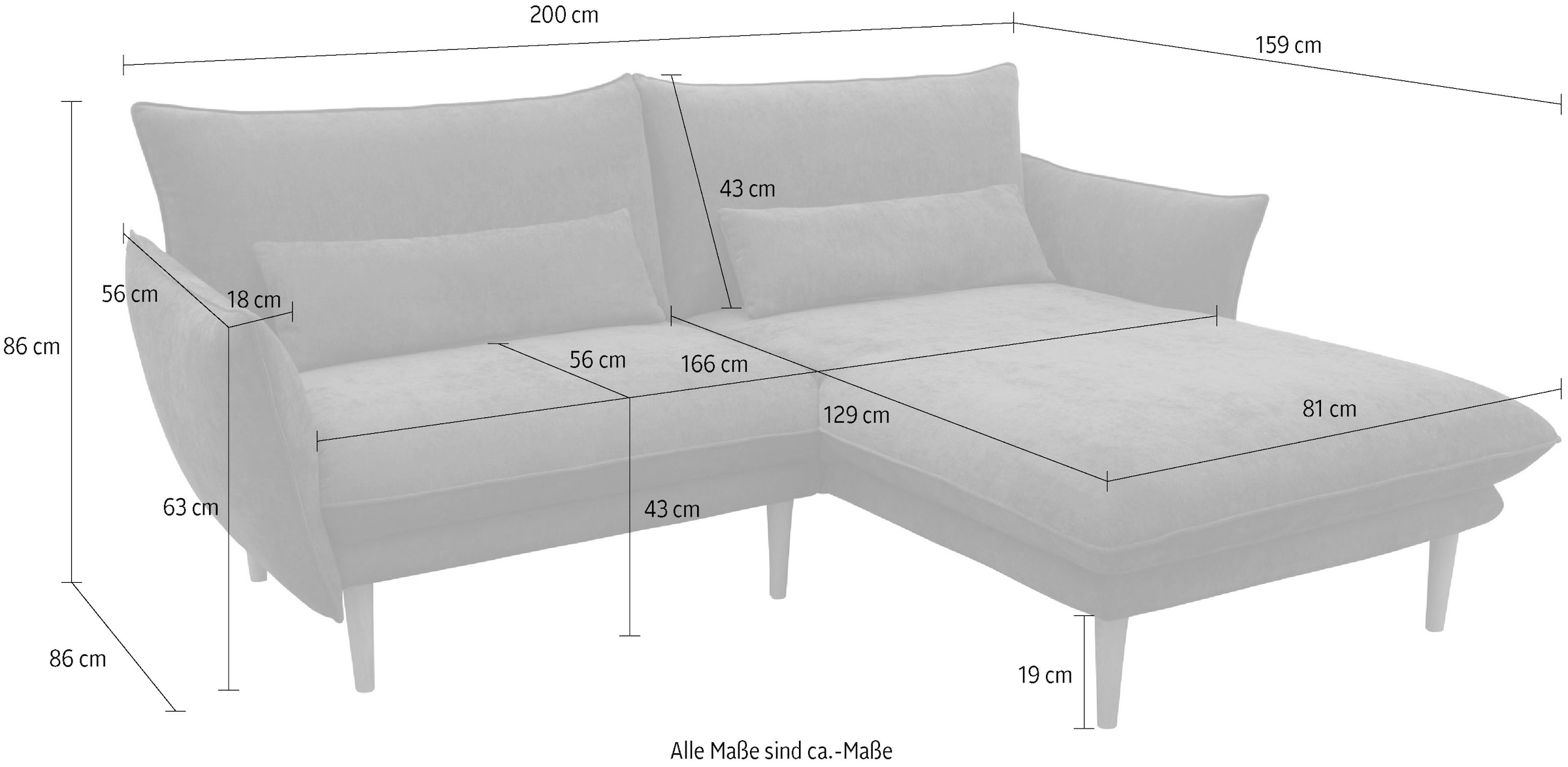 DOMO collection Ecksofa »100 032«