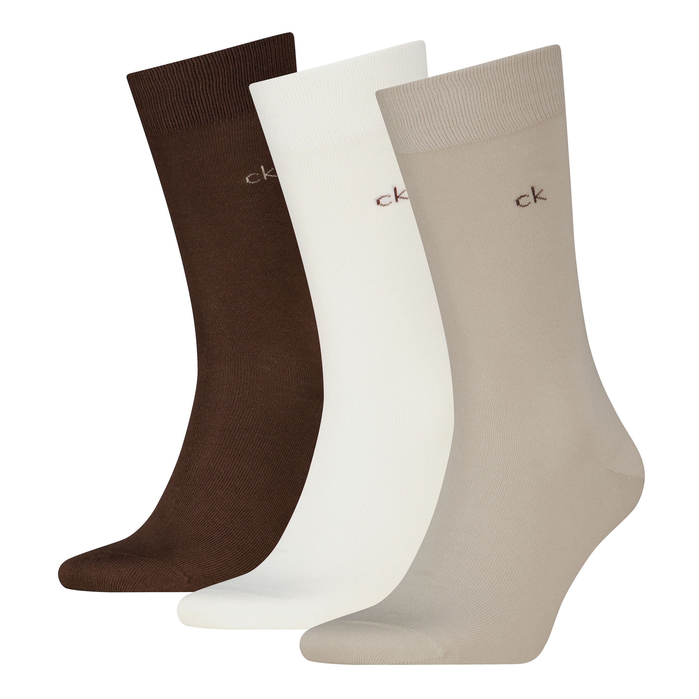 Calvin Klein Socken »CK MEN SOCK« 3 Paar,  uni, Cotton-Mix, breiter Bund