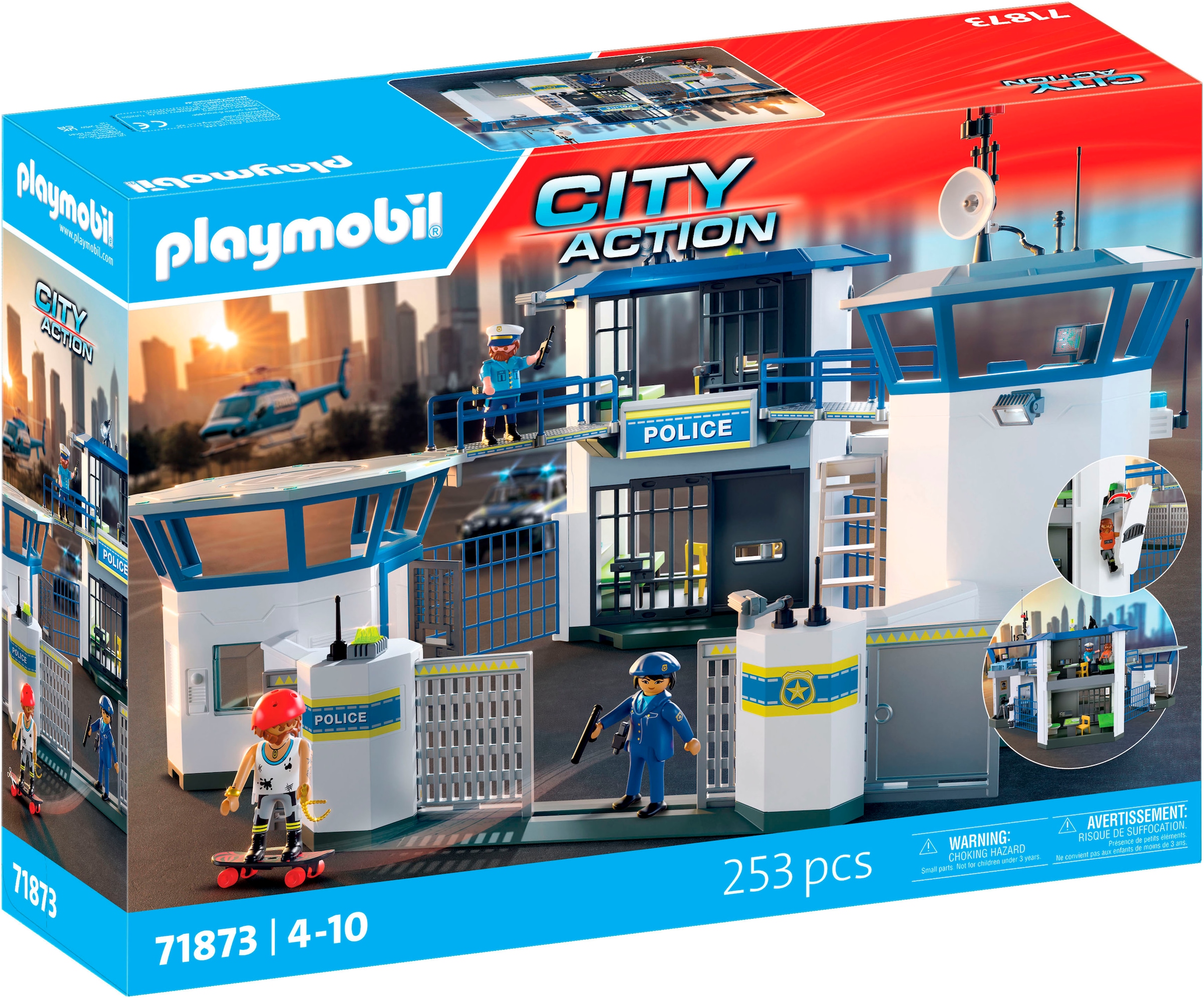 Playmobil® Konstruktions-Spielset »Polizei-Kommandozentrale (71873), Action Heroes«, (253 St.), Made in Europe