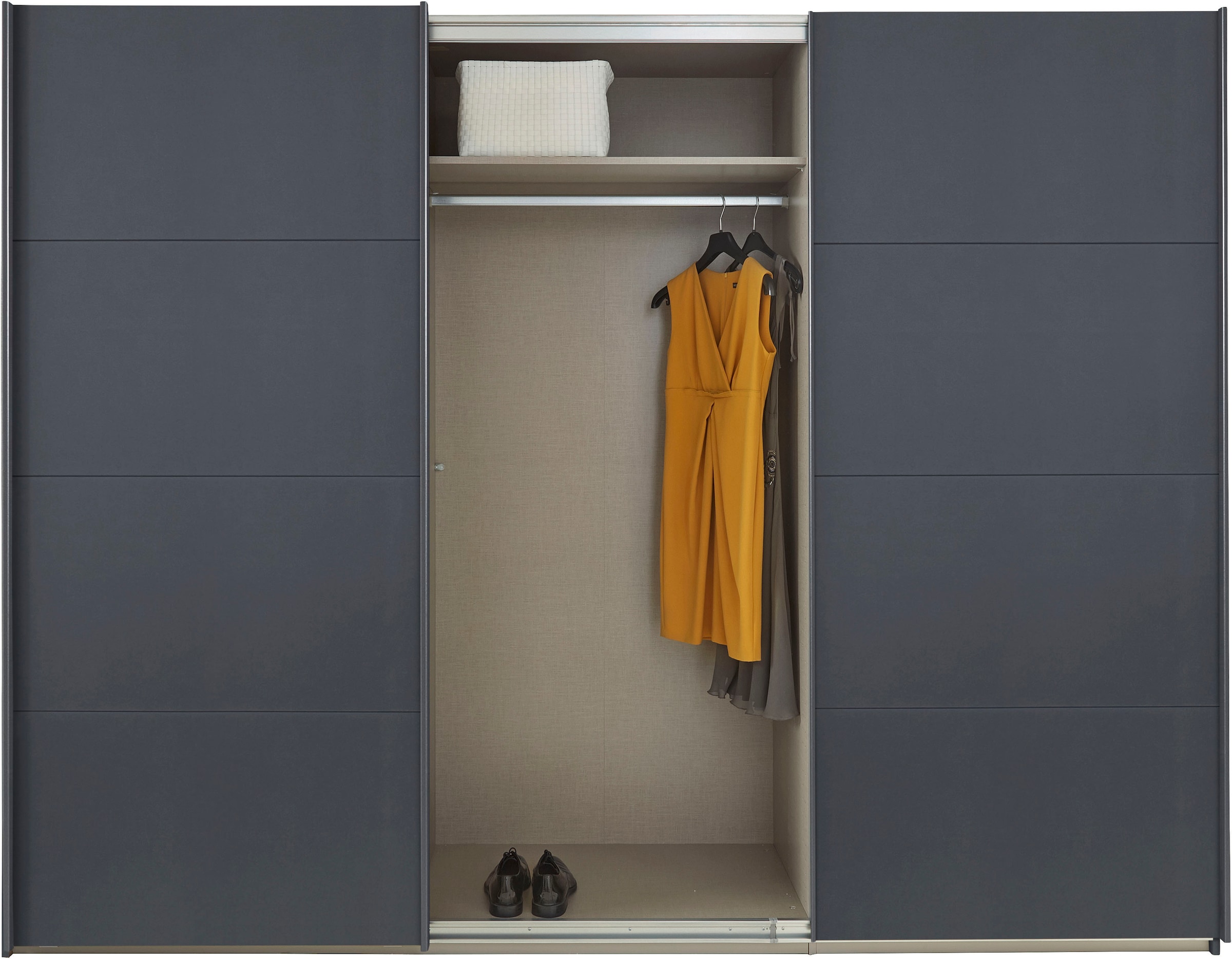 rauch Schwebetürenschrank »Kleiderschrank Schrank Garderobe TOPSELLER OTELI inkl. Inneneinteilung«, mit 3 Innenschubladen sowie zusätzlichen Einlegeböden MADE IN GERMANY