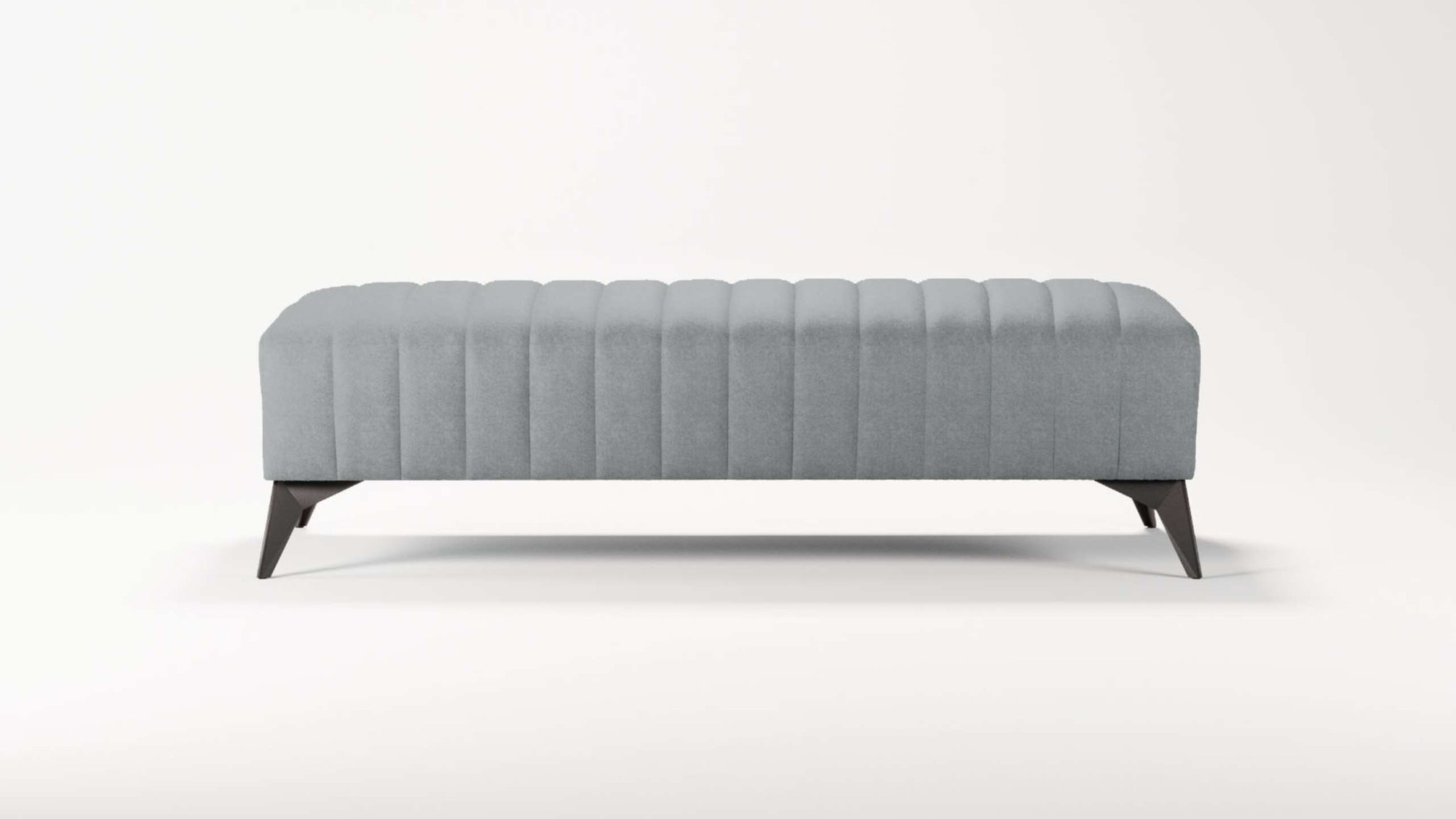 Places of Style Polsterhocker »MATTHEW Sitzhocker XXL, Maße B/T/H: 140/60/43 cm«, Steppung, belastbar bis 180 kg