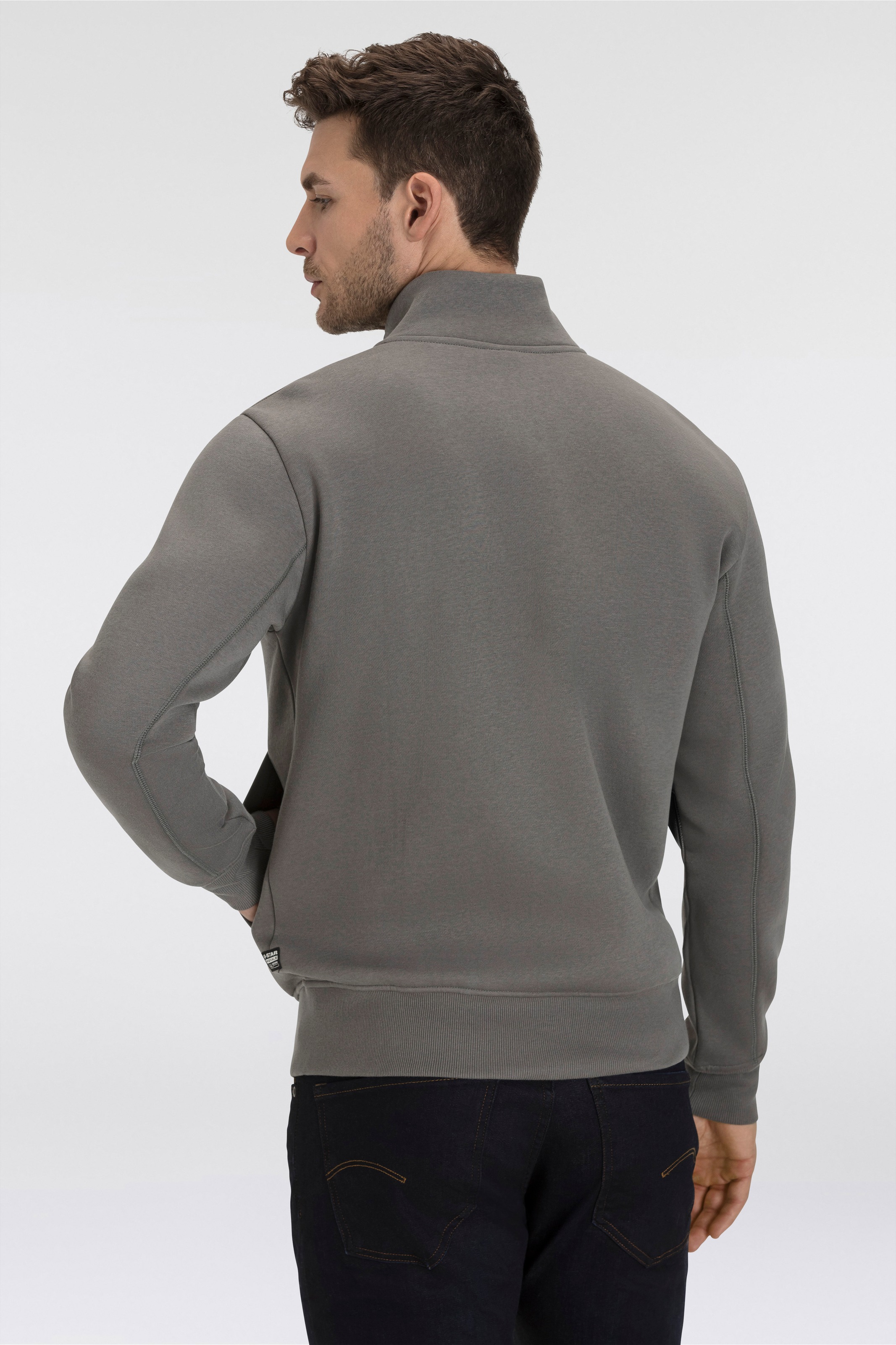 G-STAR Sweatjacke, mit Logodruck auf der Brust