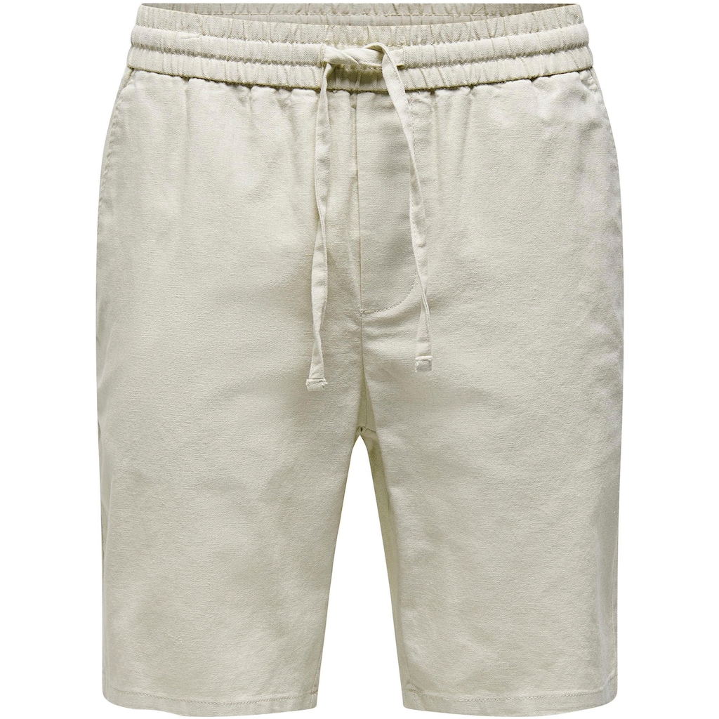 ONLY & SONS Shorts »ONSLINUS 0007 COT LIN SHORTS NOOS«