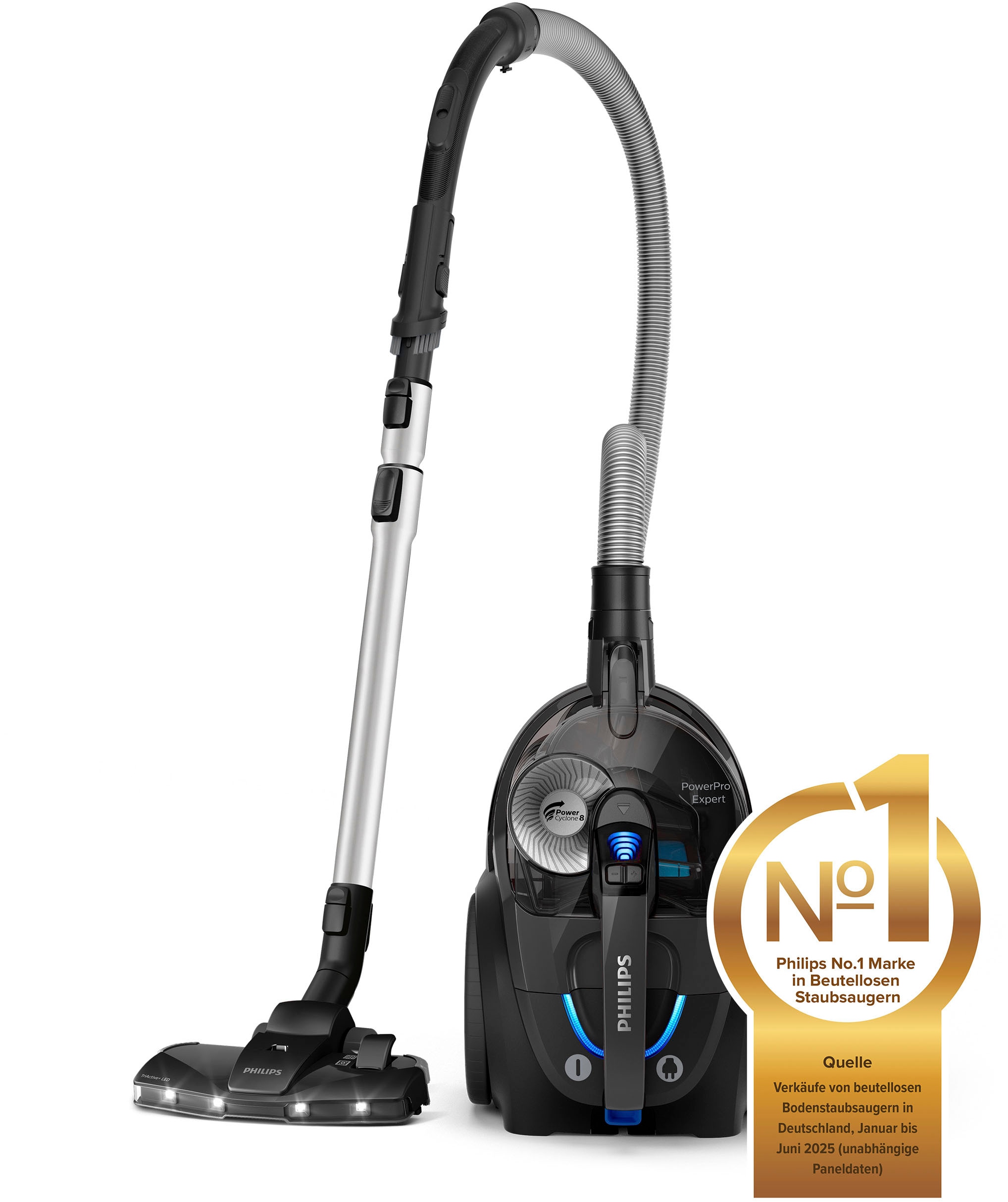 Philips Bodenstaubsauger »FC9747/09« 900 W beutellos mit 2 l Fassungsvermögen und Tri-Active-LED-Düse