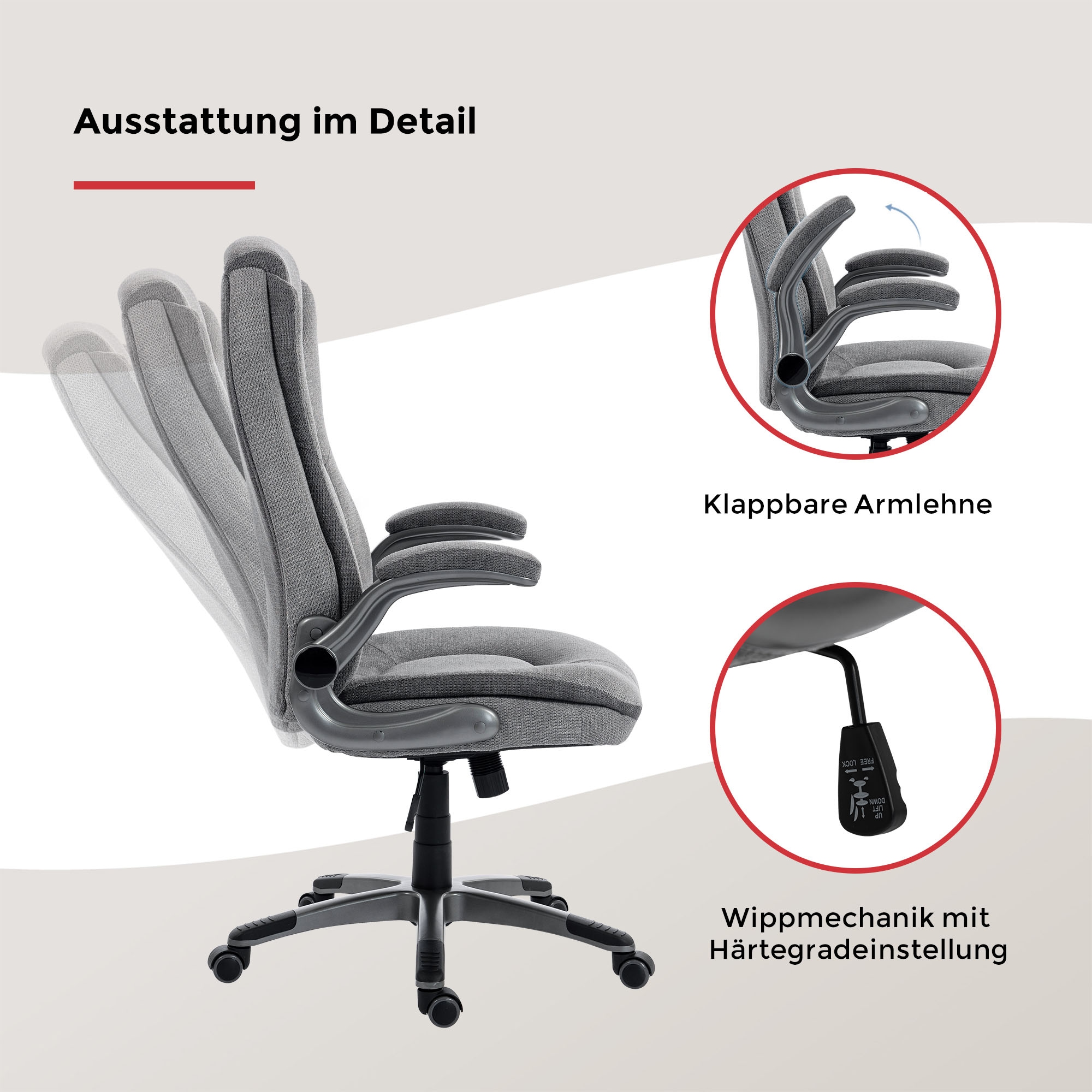 Duo Collection Chefsessel »Nino« () 1 Stk.klappbare Armlehnen