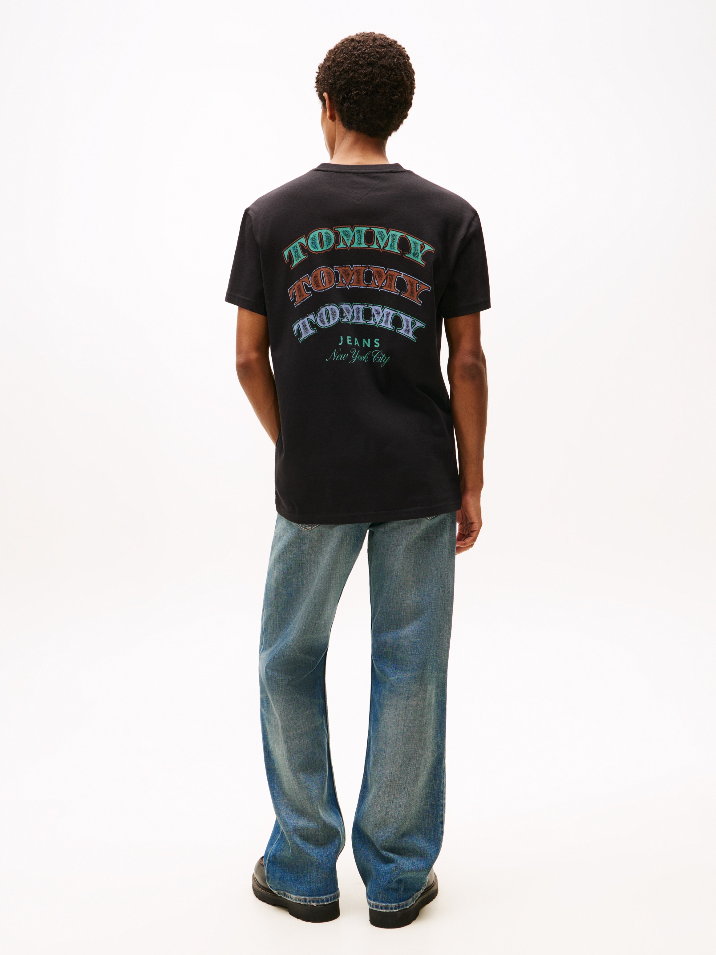 Tommy Jeans T-Shirt »TJM REG DOLLAR STACK« regular fit, Rundhals, mit Rückenprint