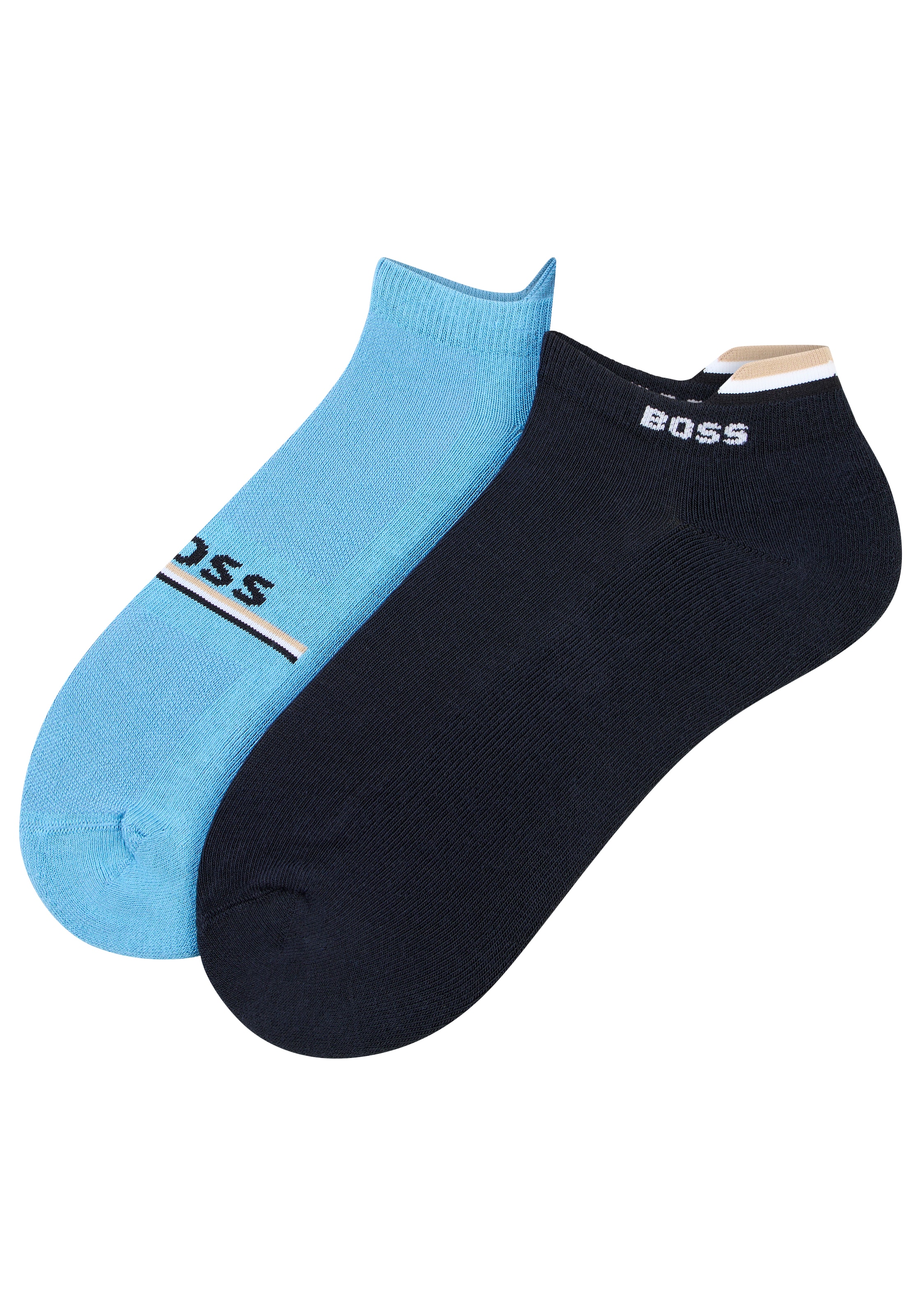 BOSS Kurzsocken »2P AS Iconic Loop CC« 2 Paar tlg. mit Signature-Streifen und Logo-Details