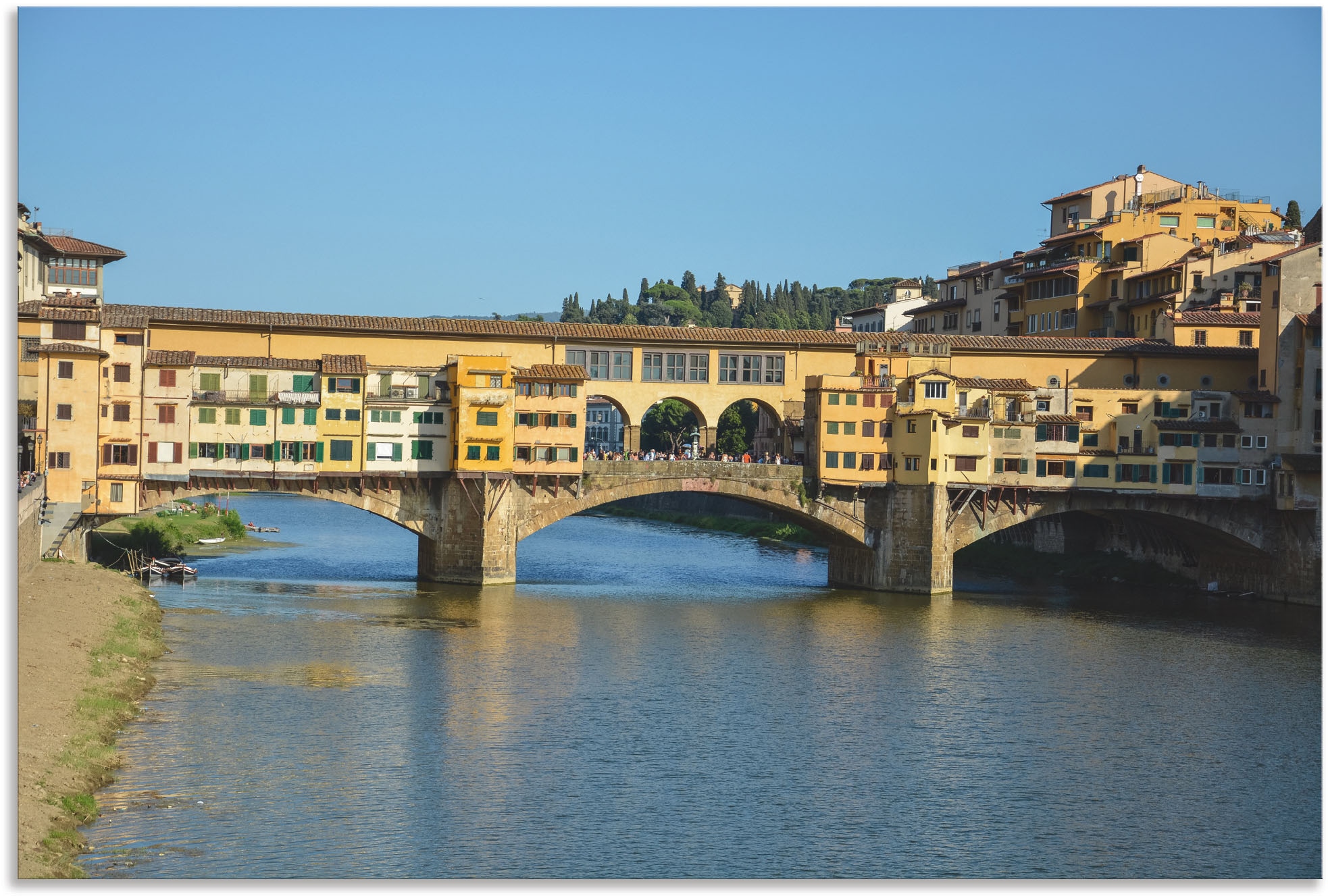 Artland Wandbild »Brücke Ponte Vecchio versch. (1 in Florenz, bei Leinwandbild, oder kaufen Wandaufkleber als Poster Größen in St.), OTTO Florenz«, Alubild, online