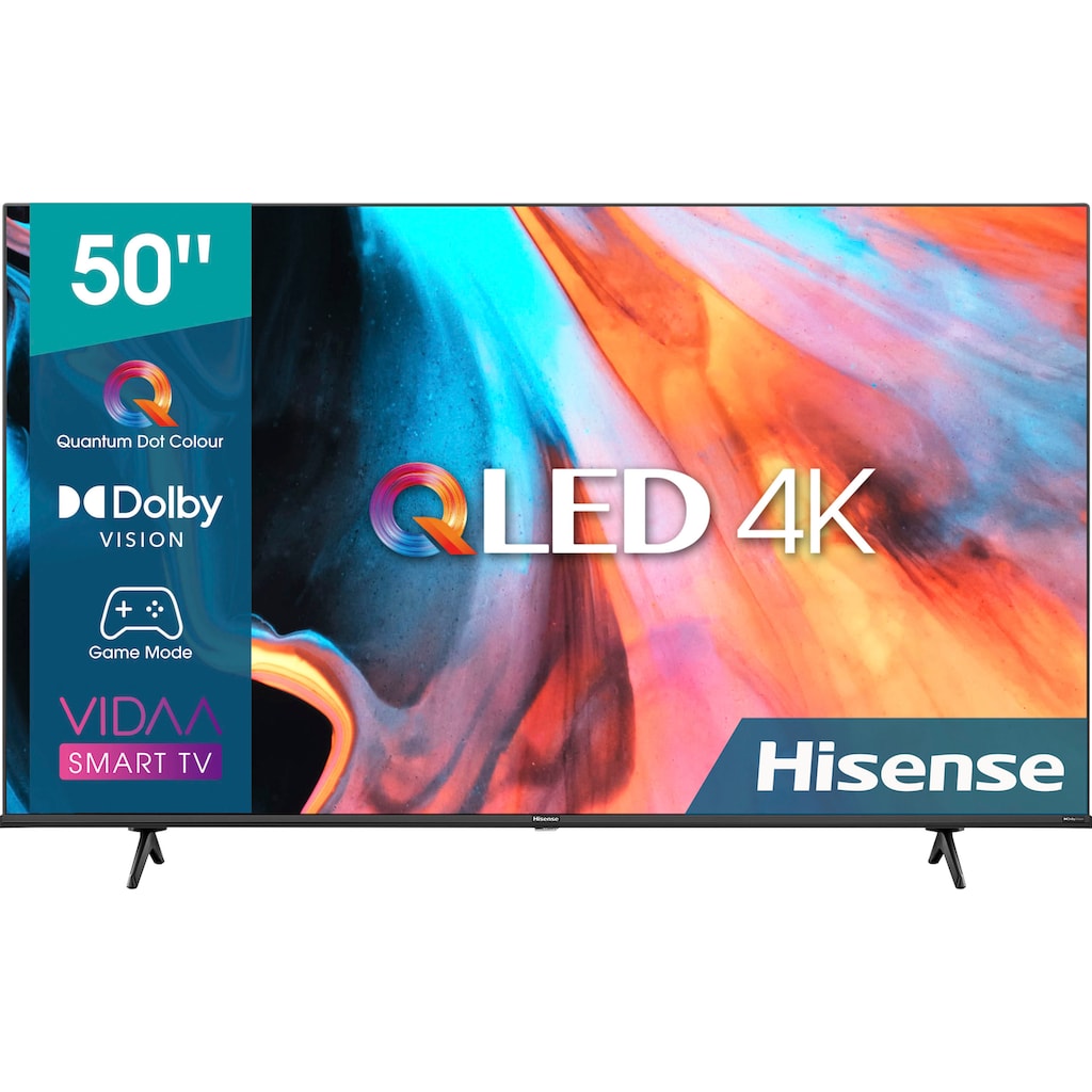 Hisense QLED-Fernseher »50E77HQ«, 126 cm/50 Zoll, 4K Ultra HD, Smart-TV, HDR10, HDR10+ decoding, HLG, 60Hz Panel, Alexa Built-in, VIDAA Voice