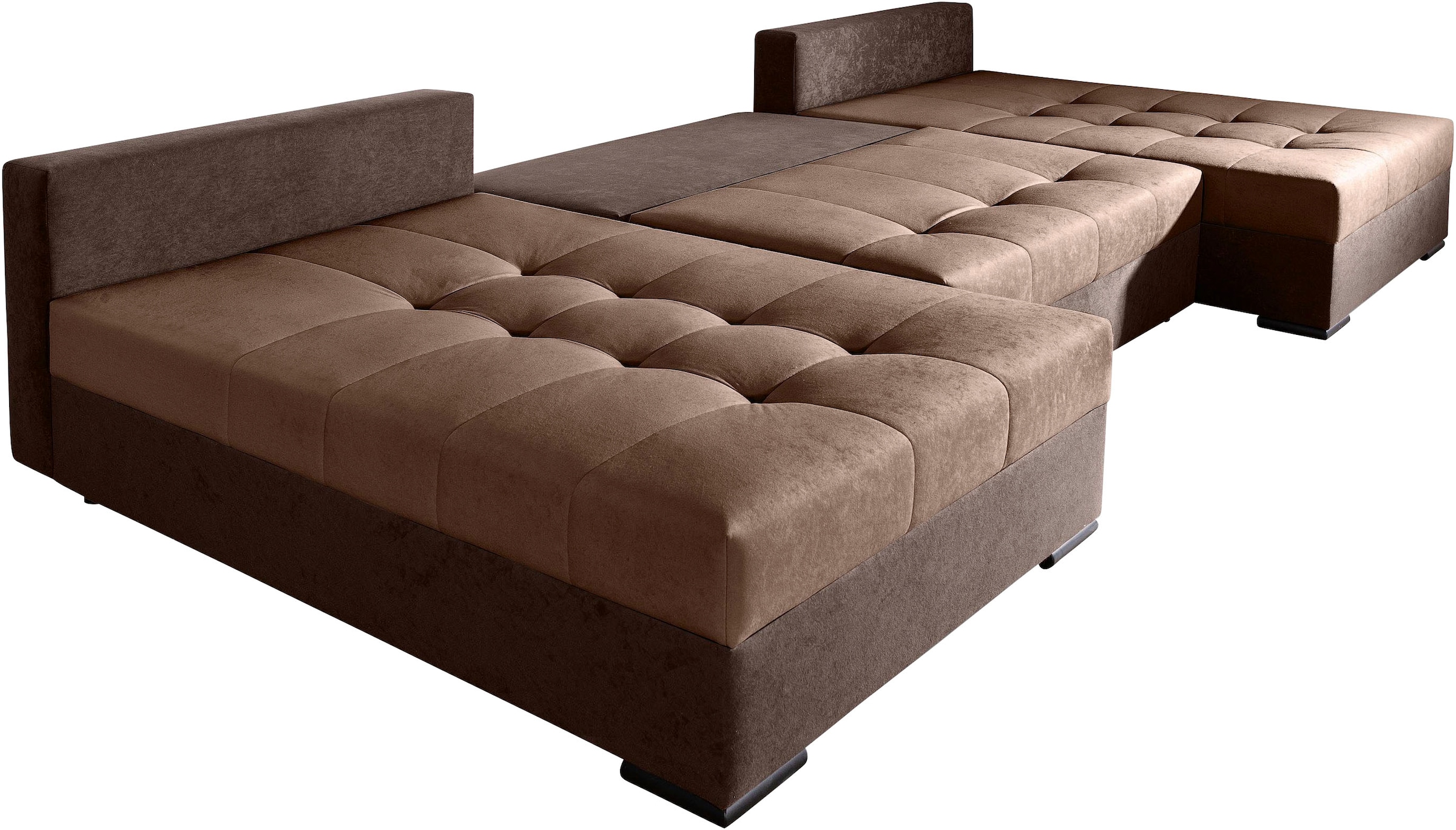 COLLECTION AB Wohnlandschaft »Josy, Breite 307 cm«, 2 extra breiten Ottomanen, mit großer Sitz- und Liegefläche
