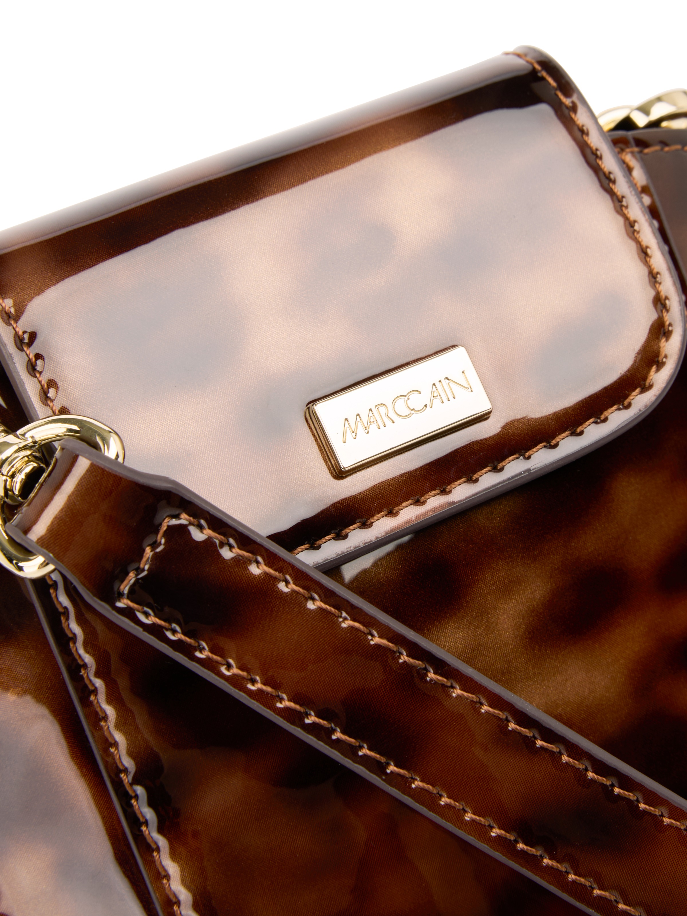 Marc Cain Mini Bag Damen Handtasche, Handytasche mit Logoschriftzug
