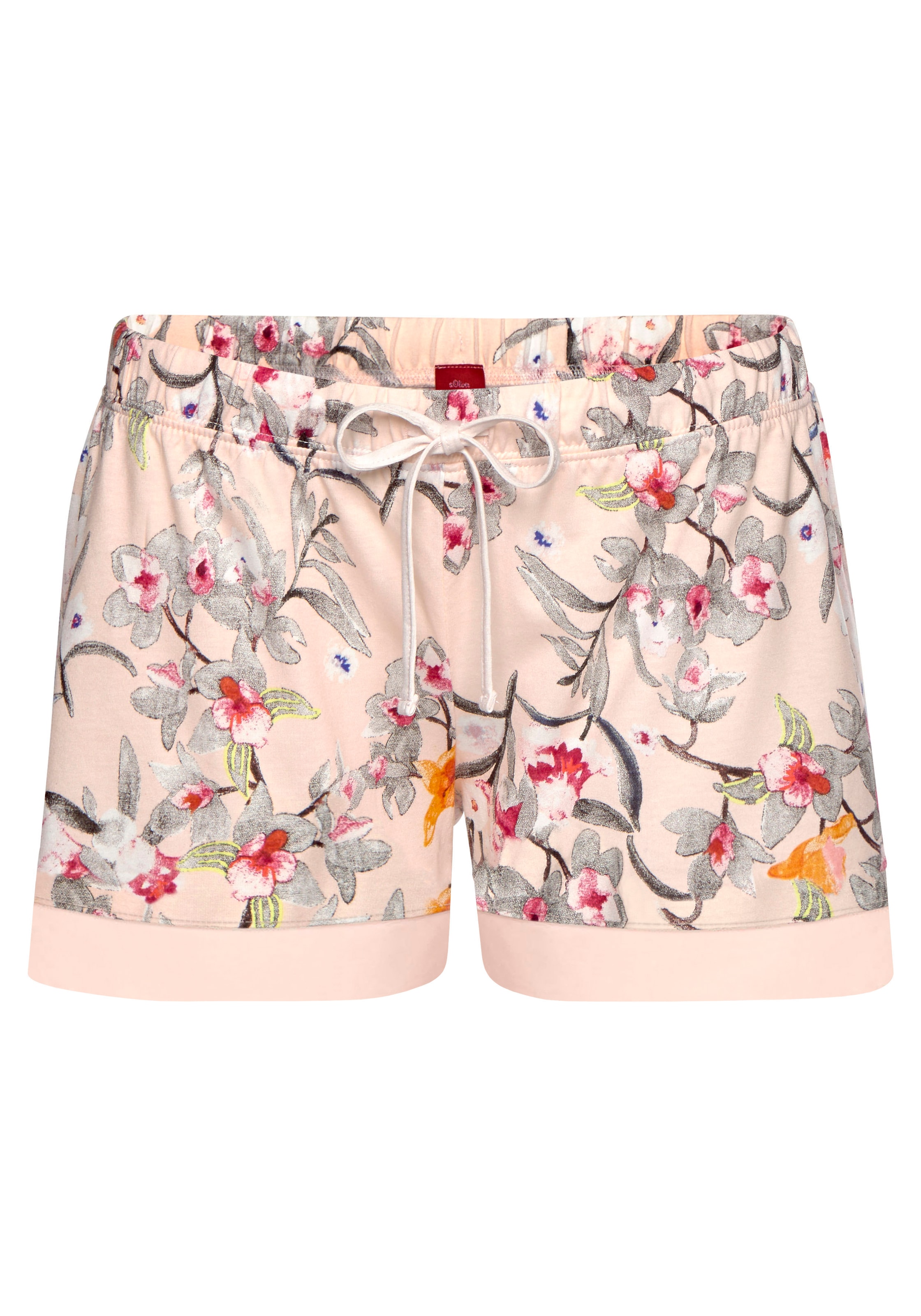 s.Oliver Shorty, (2 tlg.), Shorty mit Blumenmuster