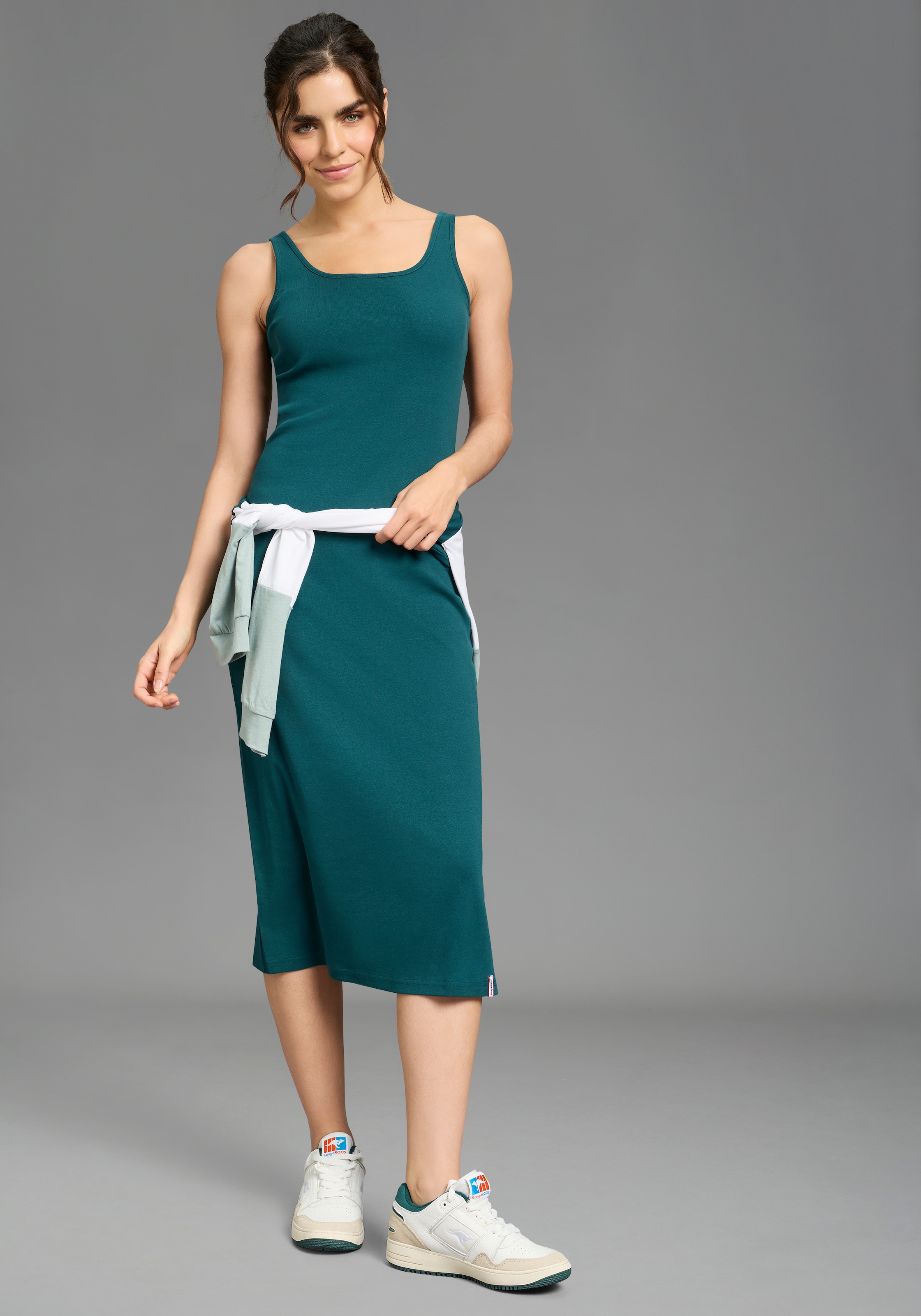 KangaROOS 2-in-1-Kleid Set, 2 tlg. tlg. mit Streifenshirt im Lagenlook