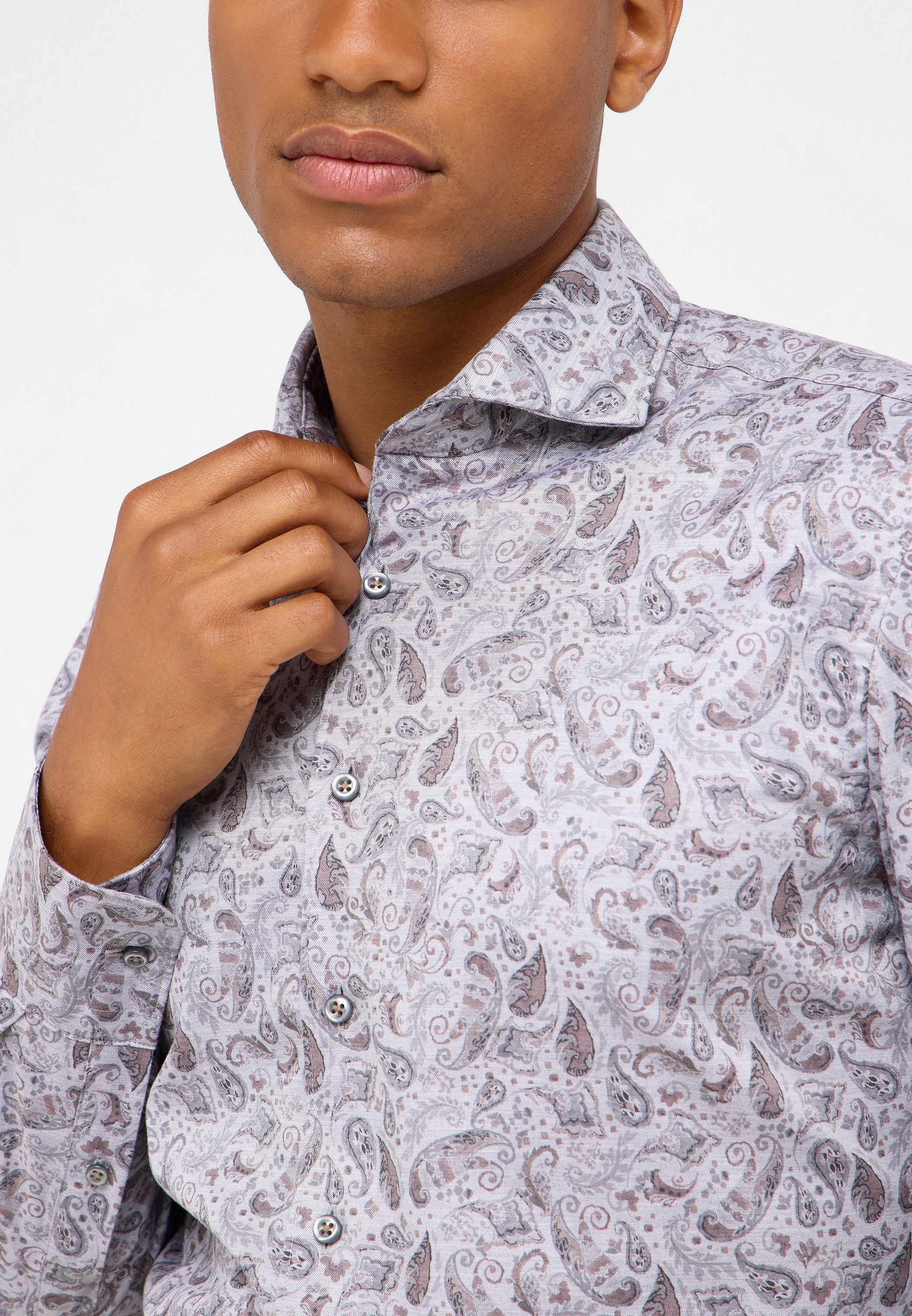 Eterna Langarmhemd »SLIM FIT«, EASY IRON (bügelleicht)