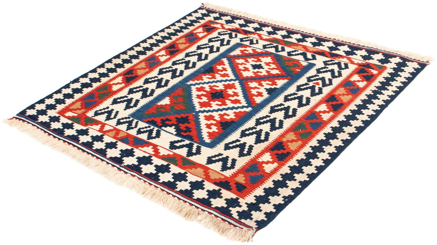 Wollteppich »Kelim - Oriental quadratisch - 102 x 96 cm - mehrfarbig«, quadratisch, 6...