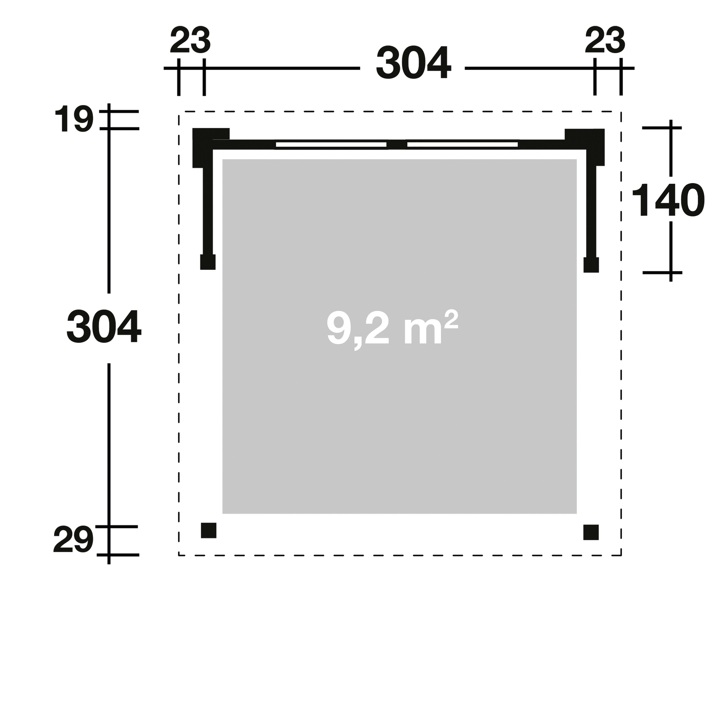 Wolff Holzpavillon »Elba«, (Set), BxT: 350x352 cm