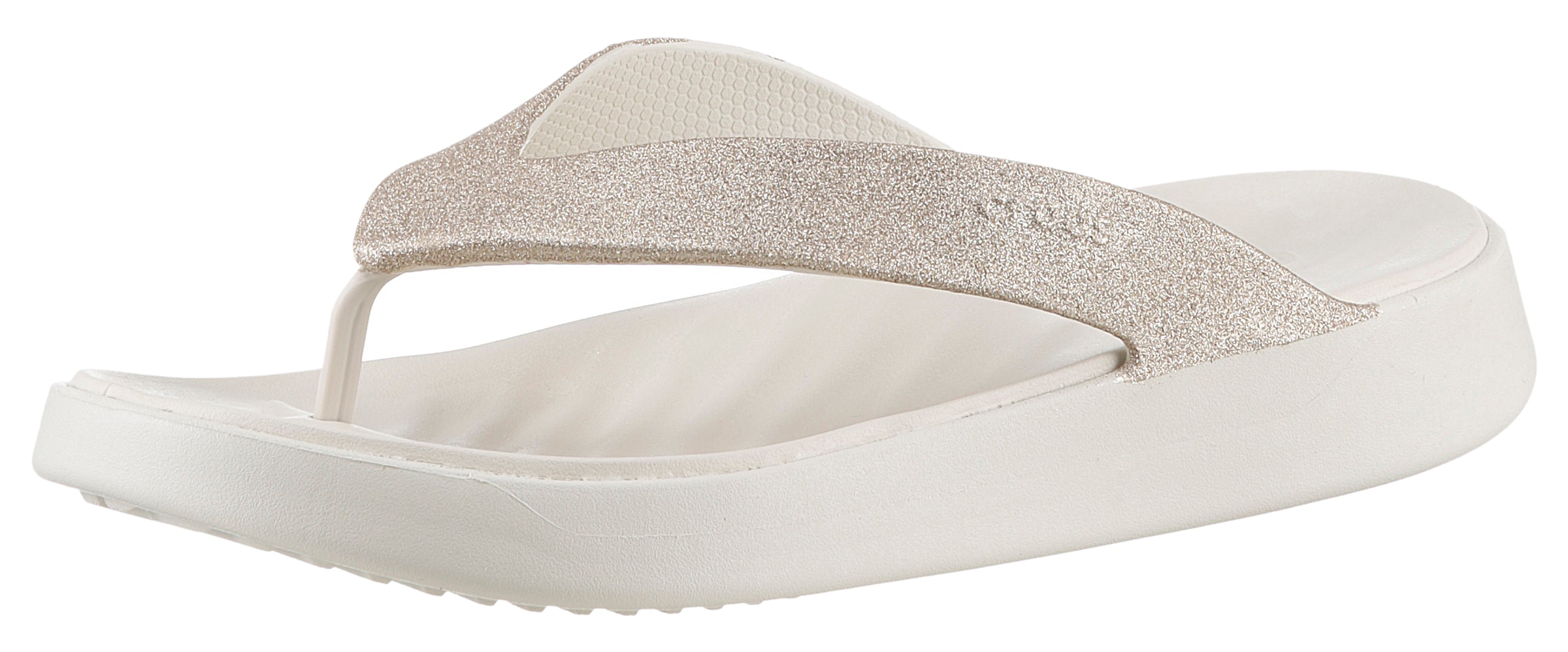 Crocs Zehentrenner »Getaway Glitter Flip«, Plateau, Sommerschuh, Schlappen mit Plateausohle