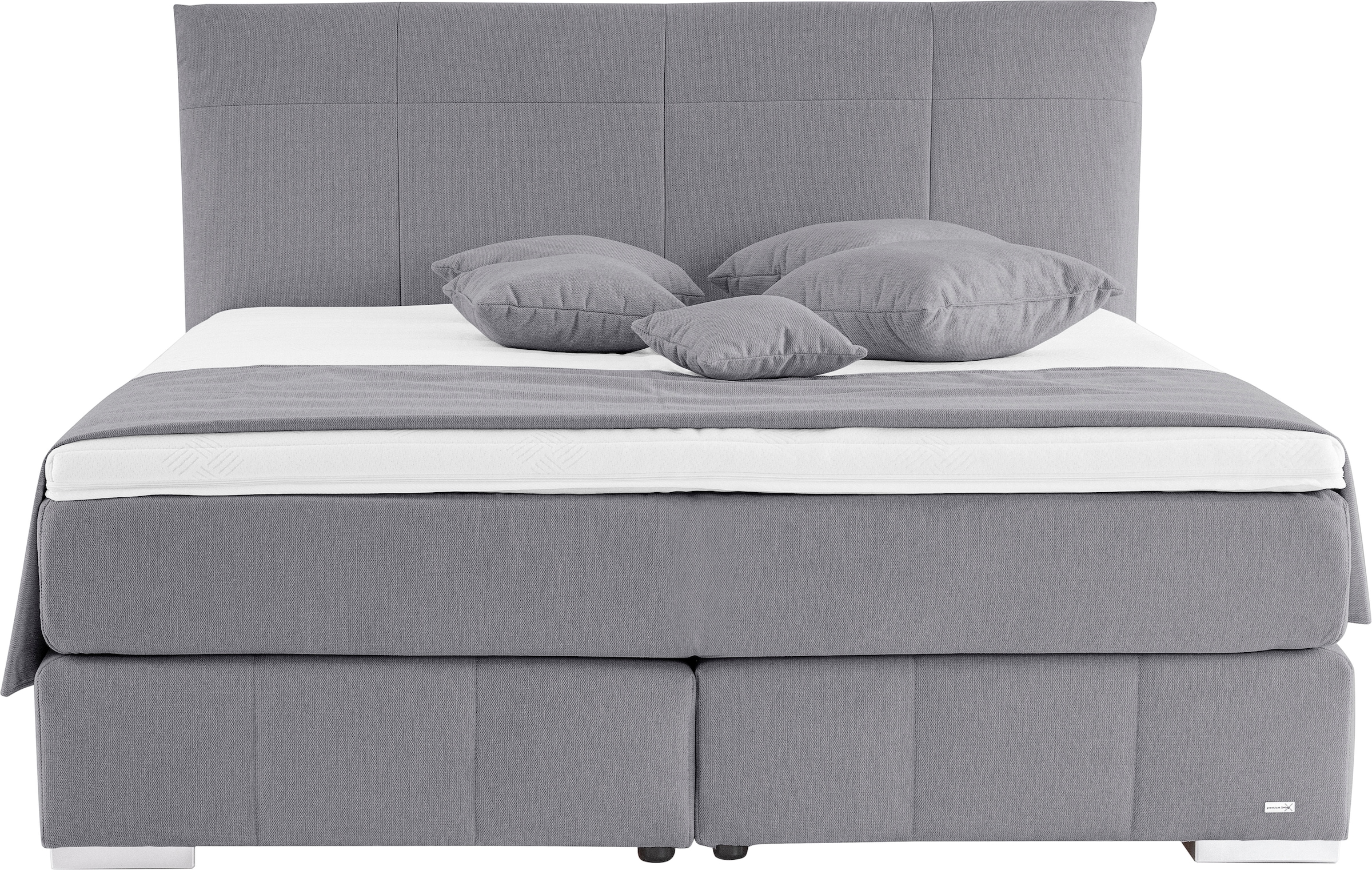 alina Boxspringbett »Luga«, 188 cm breit, inkl. Matratze und Komfortschaum-Topper