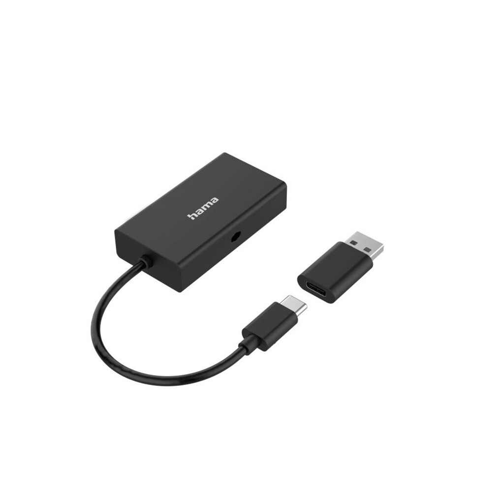 Hama USB-Adapter »USB OTG Hub Kartenleser 3 Ports USB A SD microSD inkl. USB A Adapter«