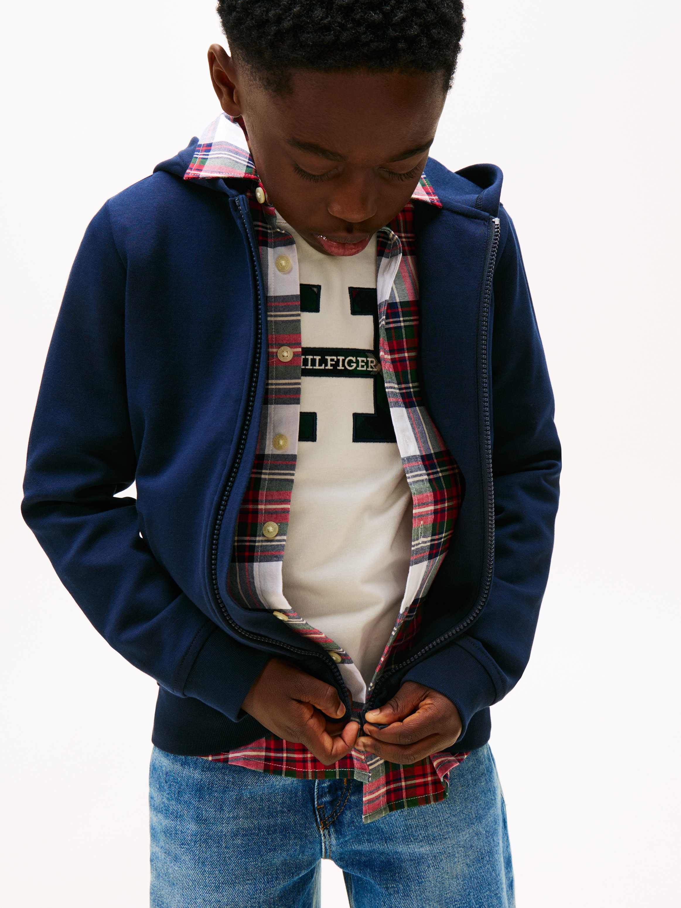 Tommy Hilfiger Sweatjacke Regular fit, für Kinder bis 16 Jahre