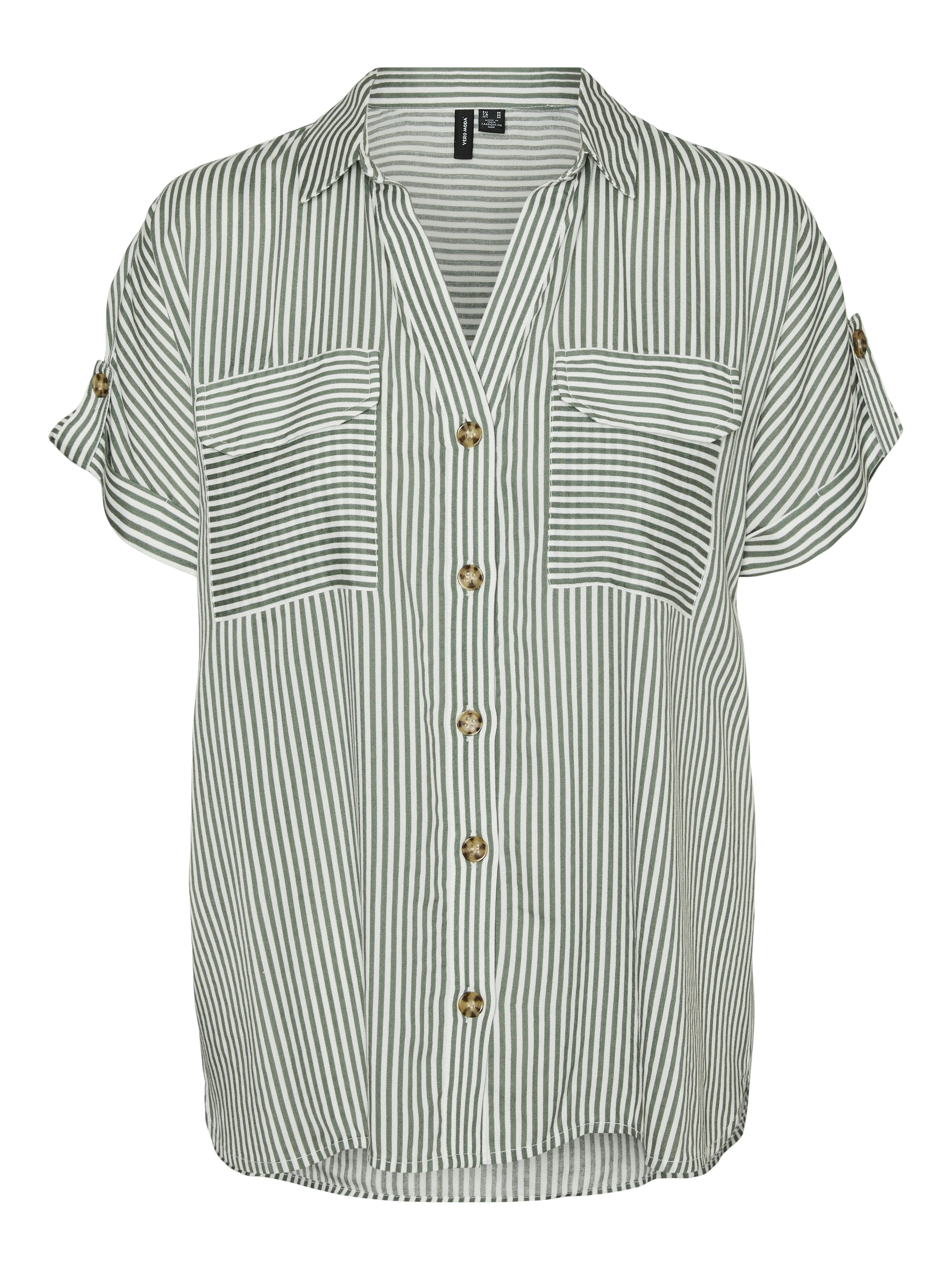 Vero Moda Hemdbluse »VMBUMPY S/S SHIRT WVN GA NOOS«