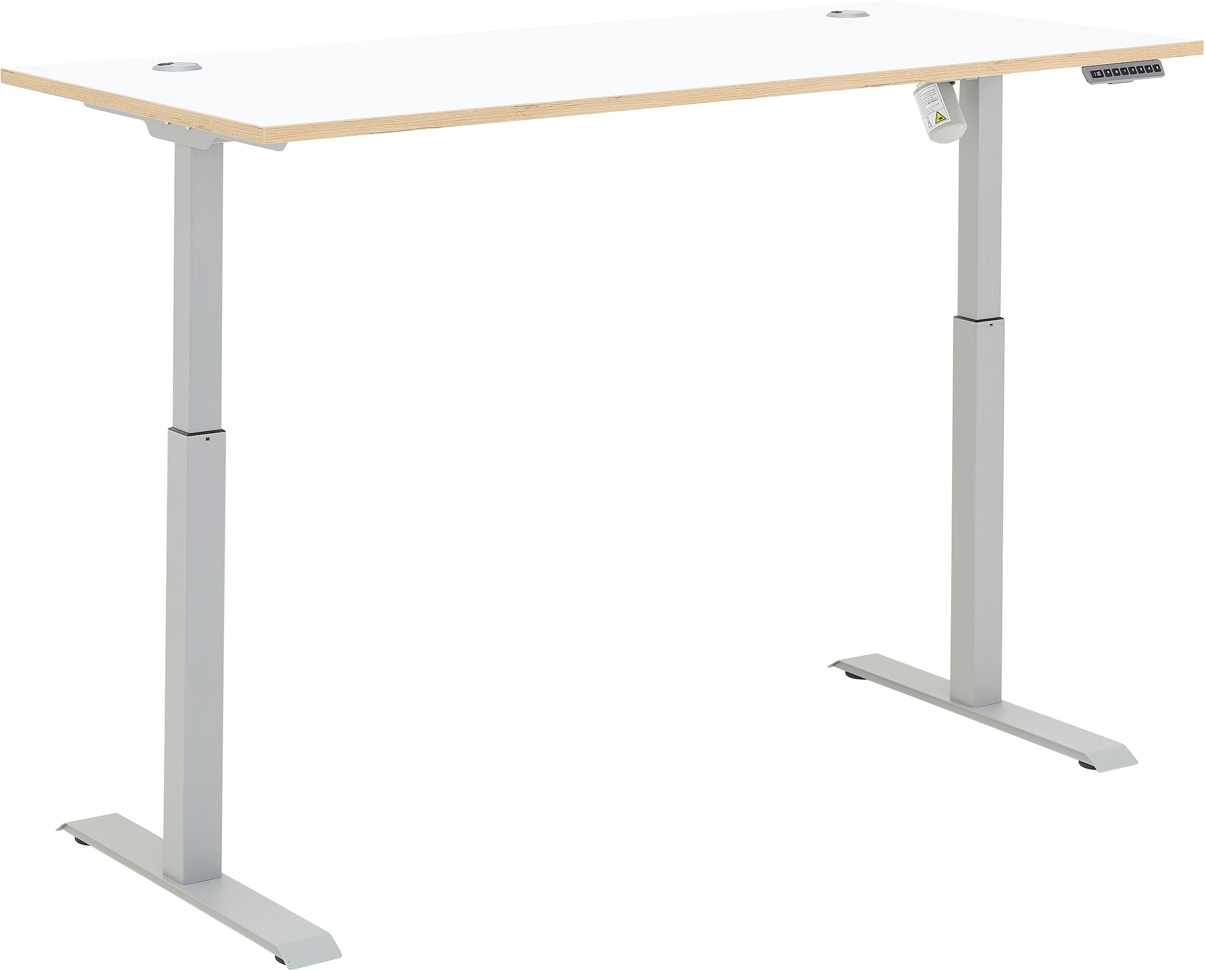 Innostyle Schreibtisch »Memphis Schreibtisch, 160x72x77cm (B/H/T)«, (1 St.), Soft Touch Oberfläche, Füße justierbar, Memory Funktion