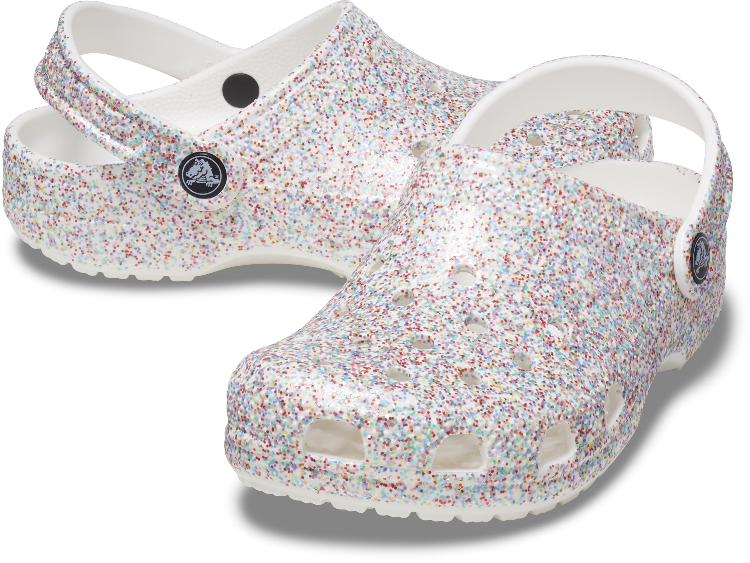 Crocs Clog »Classic Sprinkle Glitter Clog T«, mit buntem Glitter
