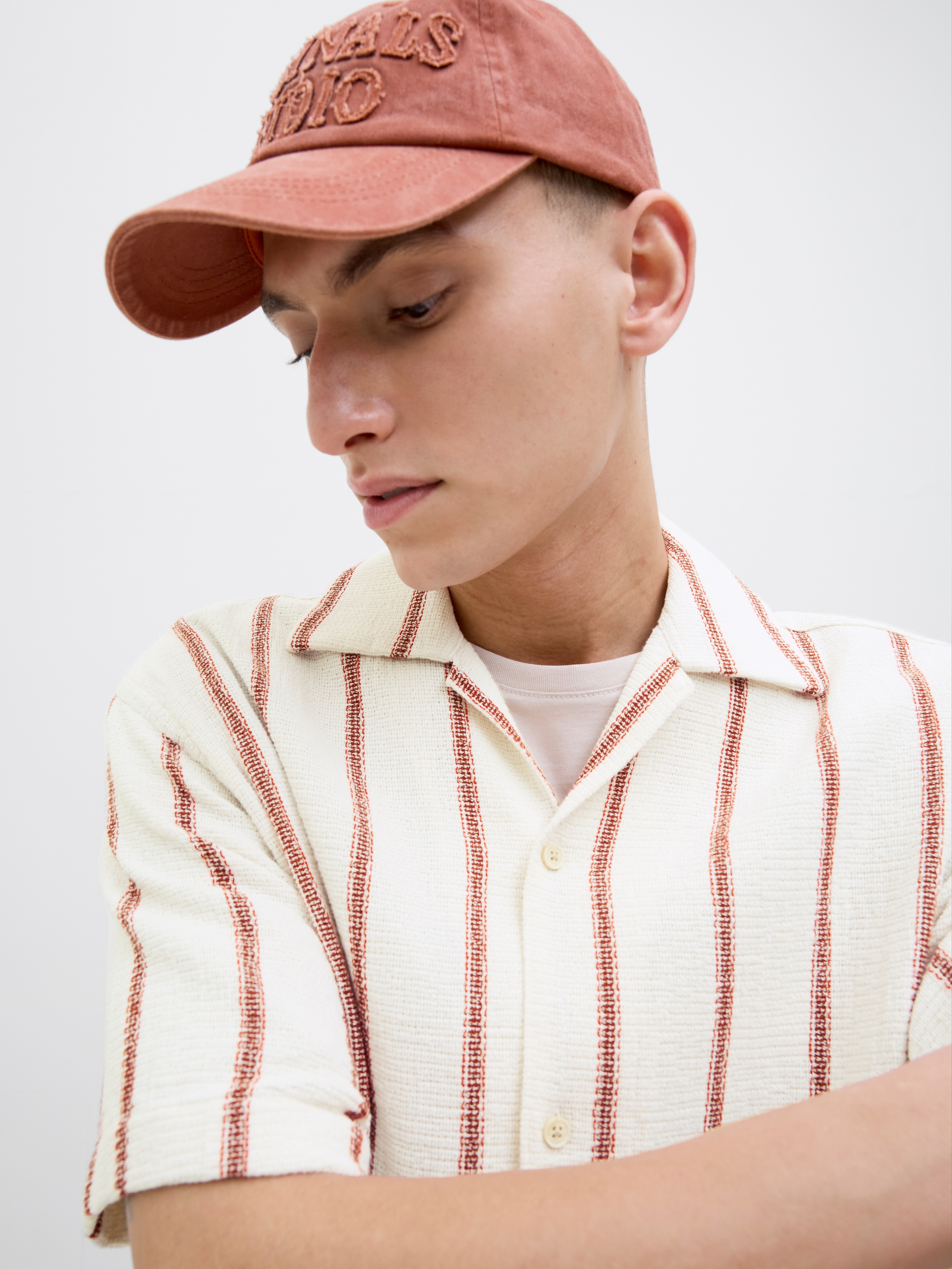Jack & Jones Kurzarmhemd »JORCOBA STRIPE RESORT SHIRT SS SN«
