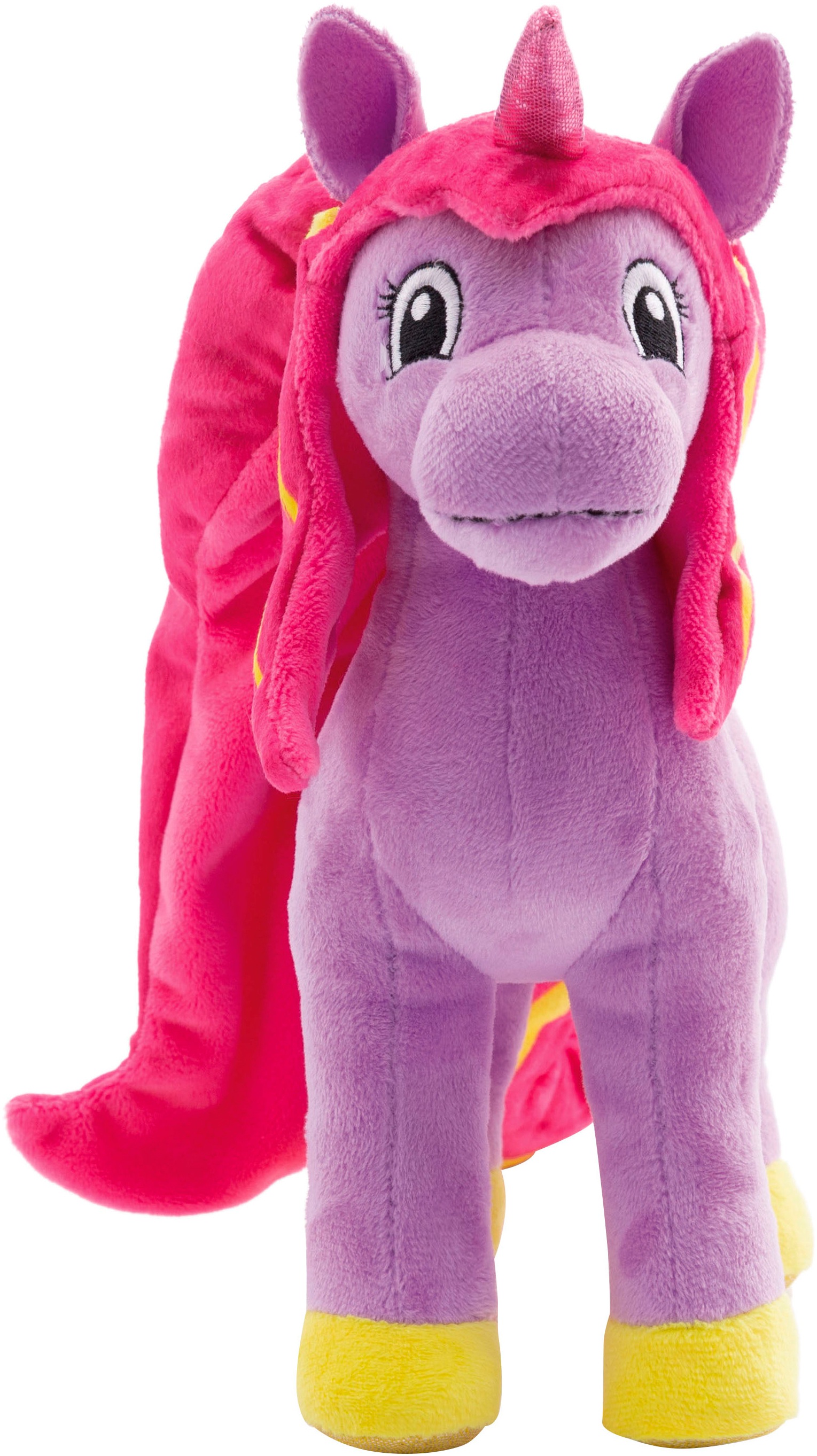 Nici Kuscheltier »Lissy PONY, Einhorn Mandy lila-pink, 22 cm«, stehend