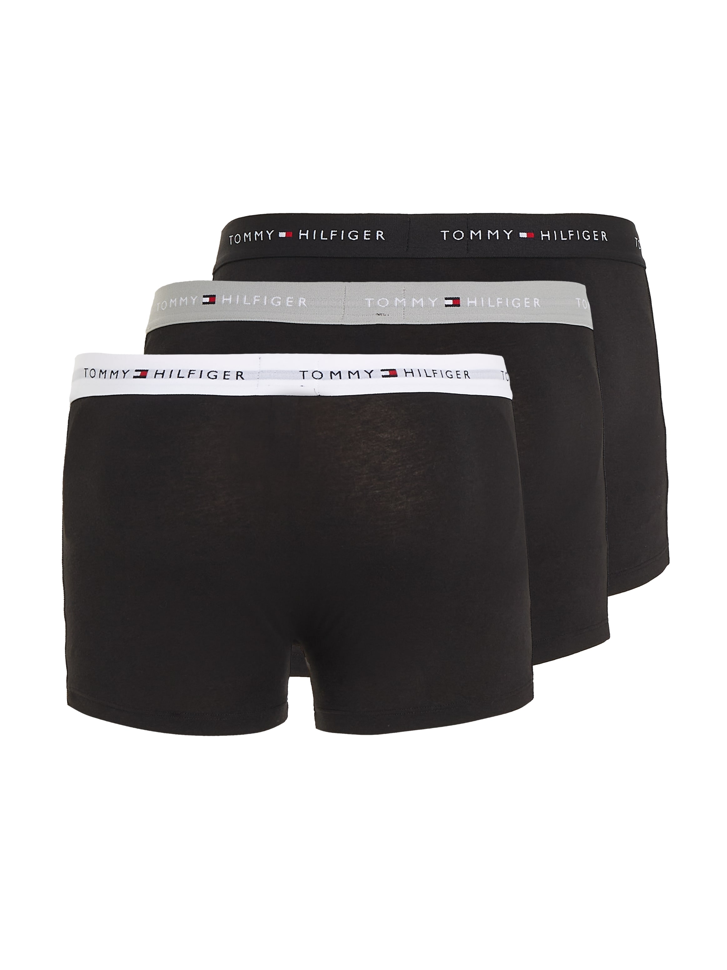 Tommy Hilfiger Underwear Boxer »TRUNK 3 PACK«, (3 St.), mit kontrastfarbenem Logobund