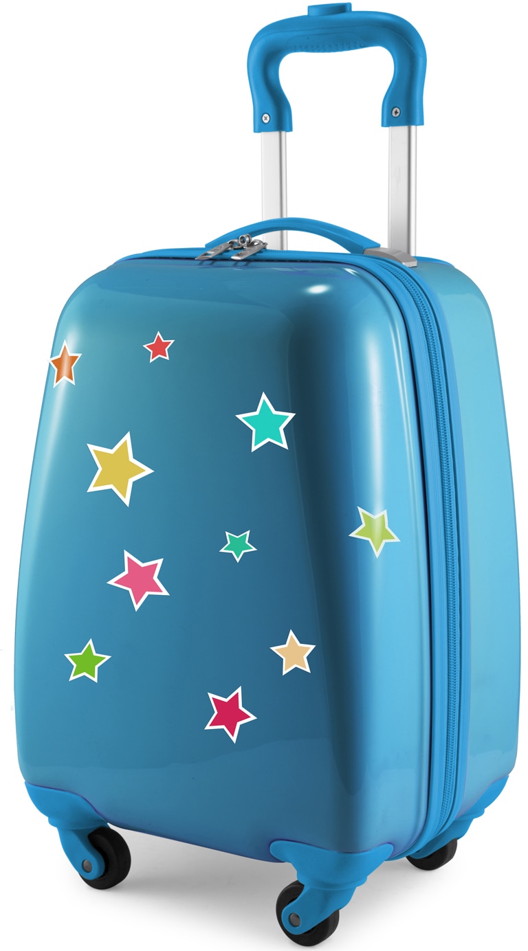 Kinderkoffer »For Kids, Sterne«, 4 Rollen, Kinderreisegepäck Handgepäck-Koffer...