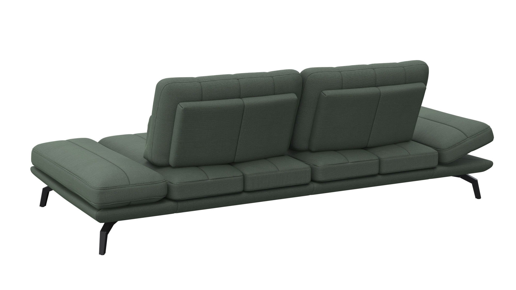 FLEXLUX 3-Sitzer »Tropea Funktionssofa, Designsofa, Relaxfunktion, TV-Couch,«, mit Armteilverstellung sowie Sitztiefenverstellung, Breite 252 cm