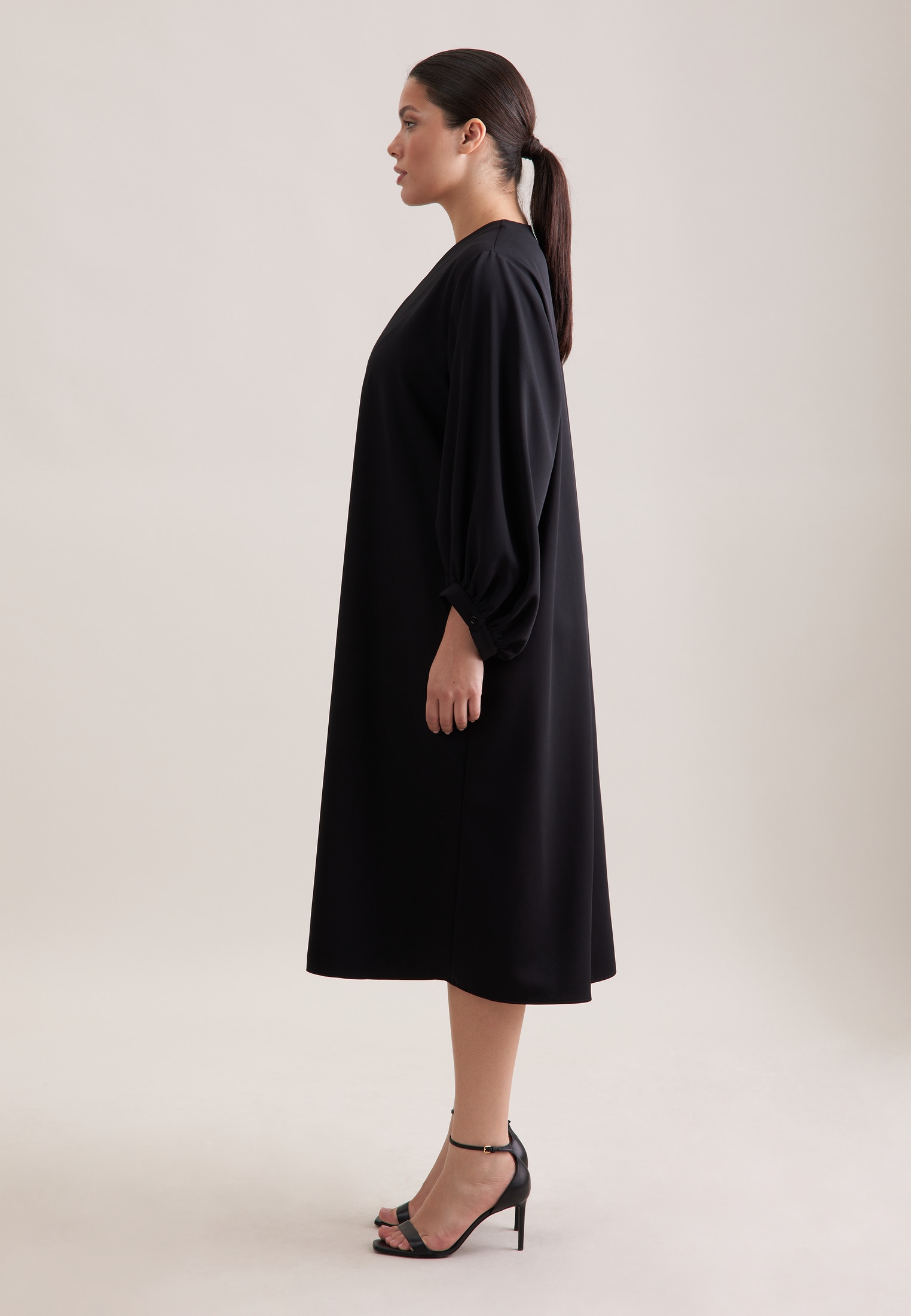 seidensticker Sommerkleid »Schwarze Rose« 1/1 V-Neck Uni