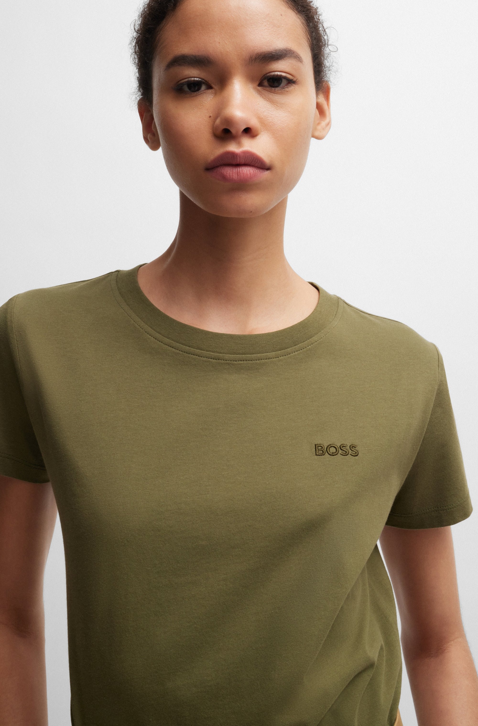 BOSS ORANGE T-Shirt »Esogo Premium Damenmode«, mit Logo