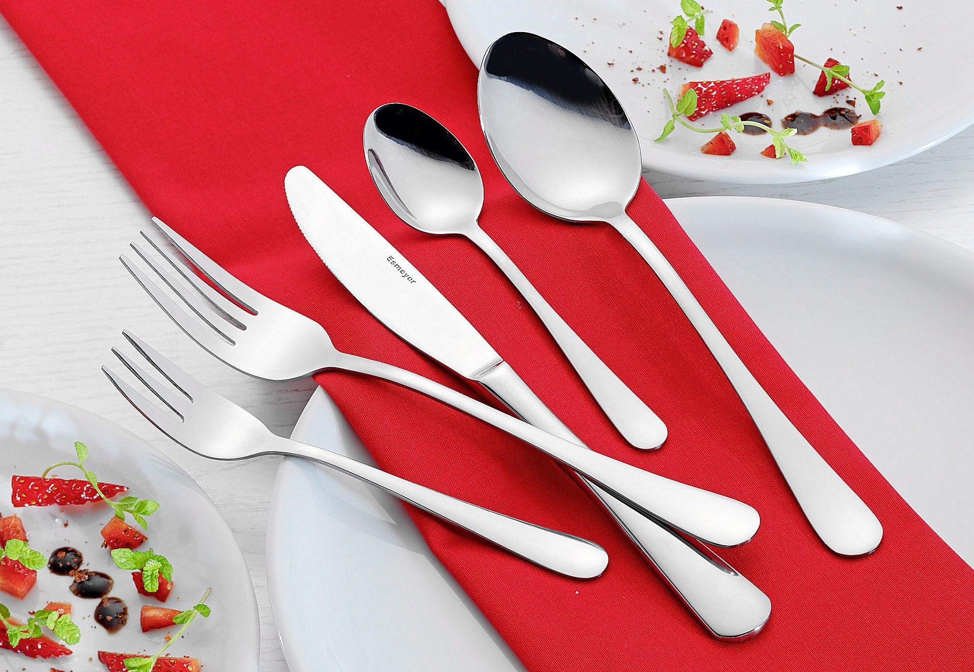 Esmeyer Besteck-Set »Sylvia«, (Set, 30 tlg.), Chrom-Nickel-Edelstahl 18/0
