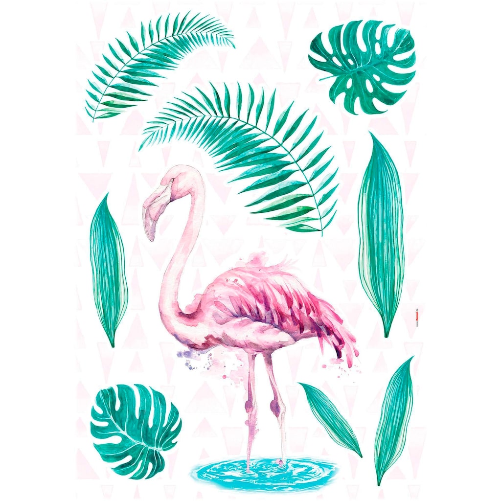 Komar Wandtattoo »Flamingo«, (9 St.)