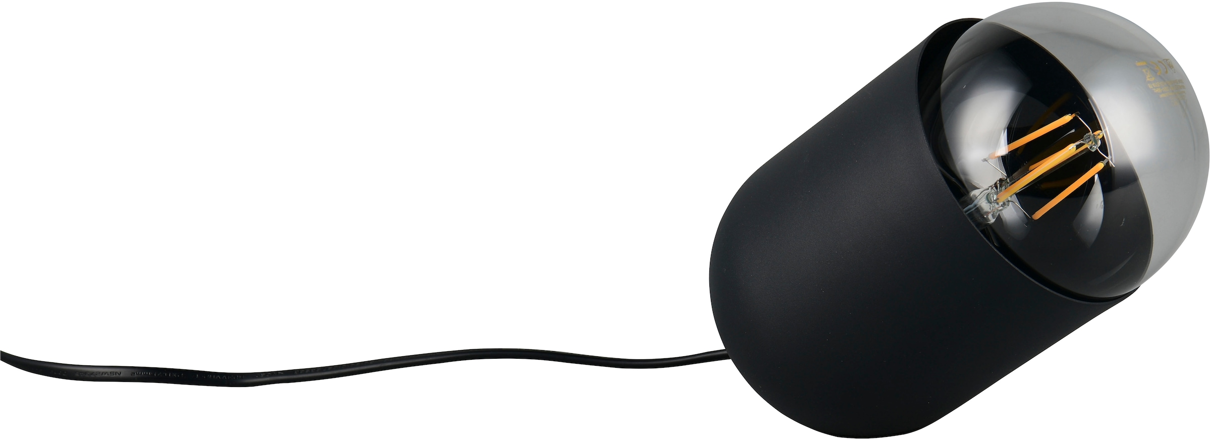 REALITY Leuchten Tischleuchte »NARA, Tischlampe inkl. Leuchtmittel 1x E27 806 Lumen 2700K warmweiß« E27 2 Stk. Warmweiß Tischleuchte mit Schnurschalter und wechselbarem Leuchtmittel (inkl.)