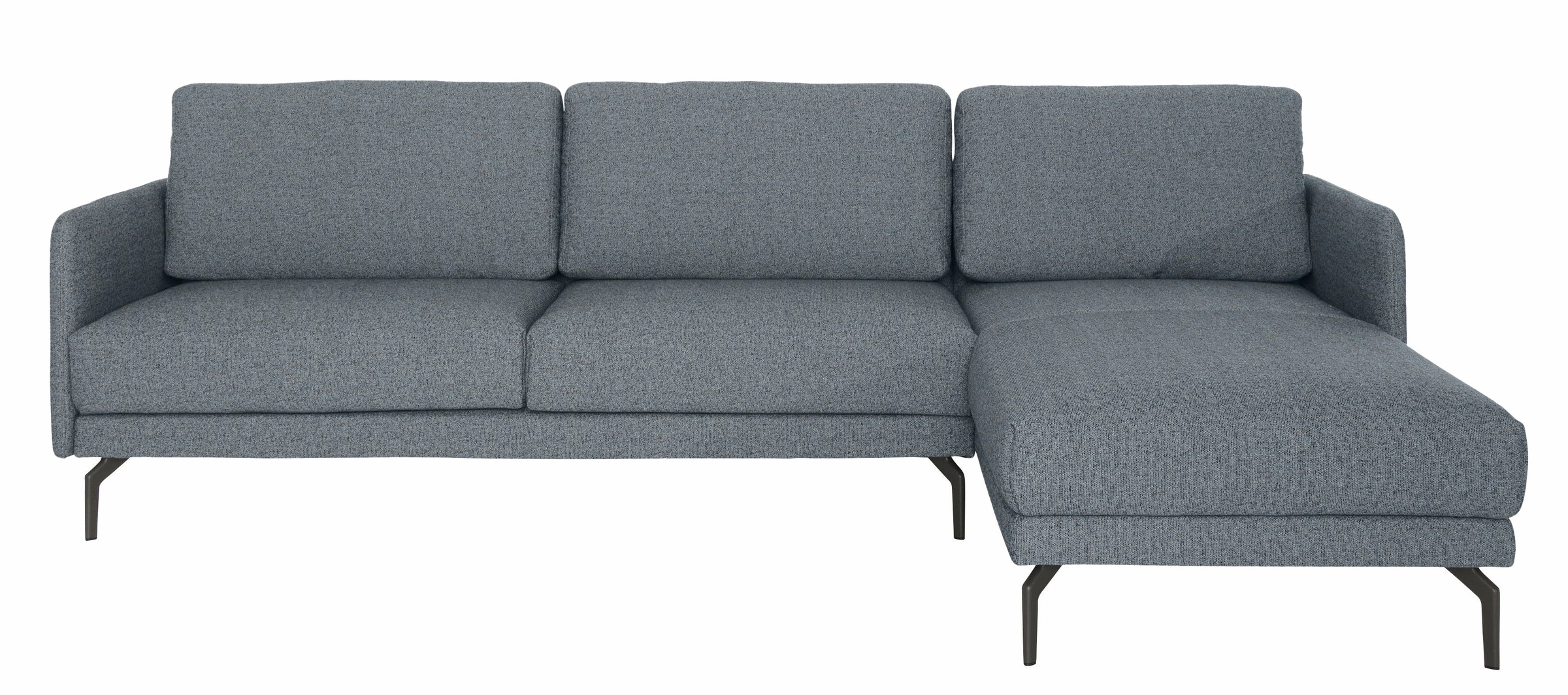 Creation BY ROLF BENZ Ecksofa »CR.450, Designecksofa, Polsterecke, L-Form« Armlehne sehr schmal, Breite 234 cm, Alugussfüße in umbragrau