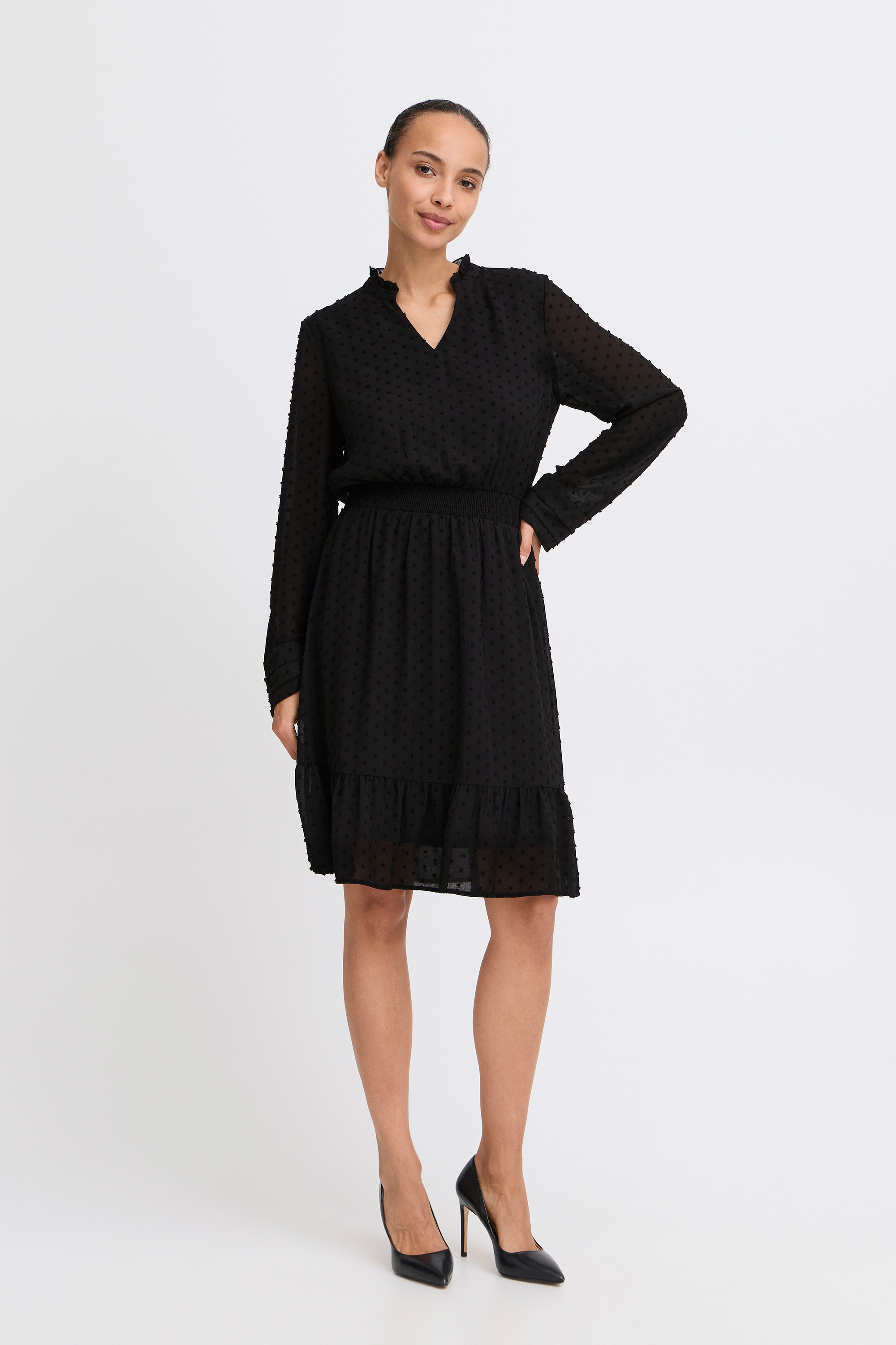 b.young Midikleid »Kleid BYIZETTE«