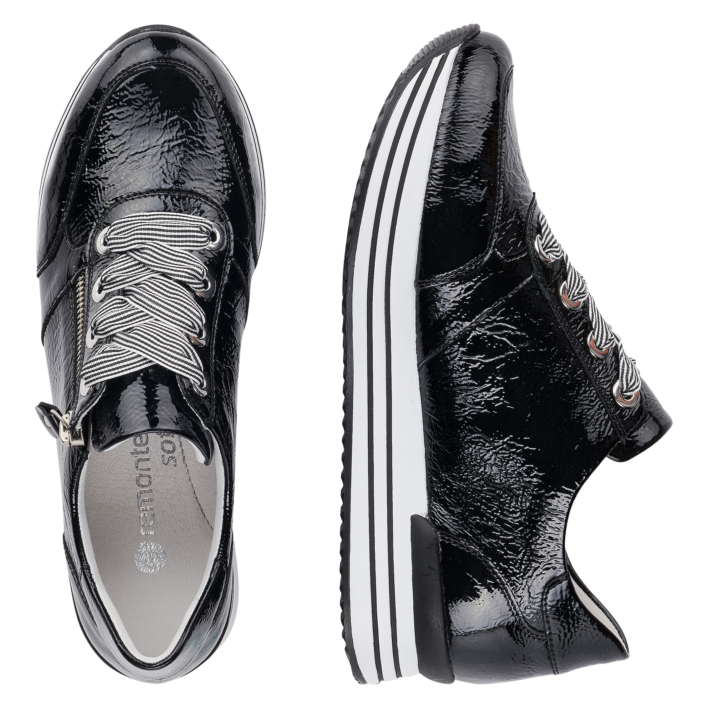 Remonte Plateausneaker, Freizeitschuh, Halbschuh, Schnürschuh mit gepolstertem Schaftrand