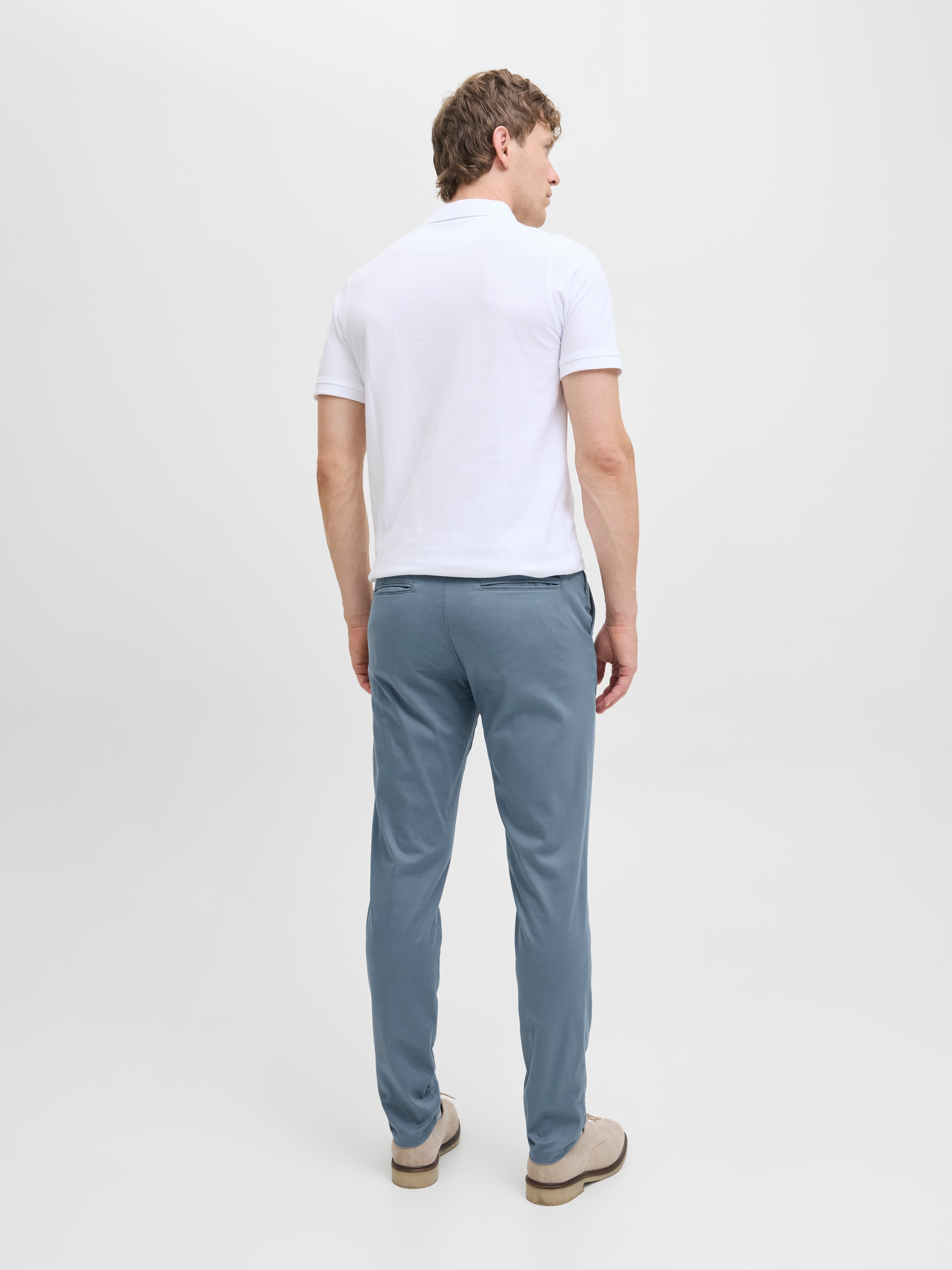 Jack & Jones Chinos »JPSTMARCO mit Stretchkomfort und schmalem Bein«, unifarben, modisch, slim fit, Baumwollmischung