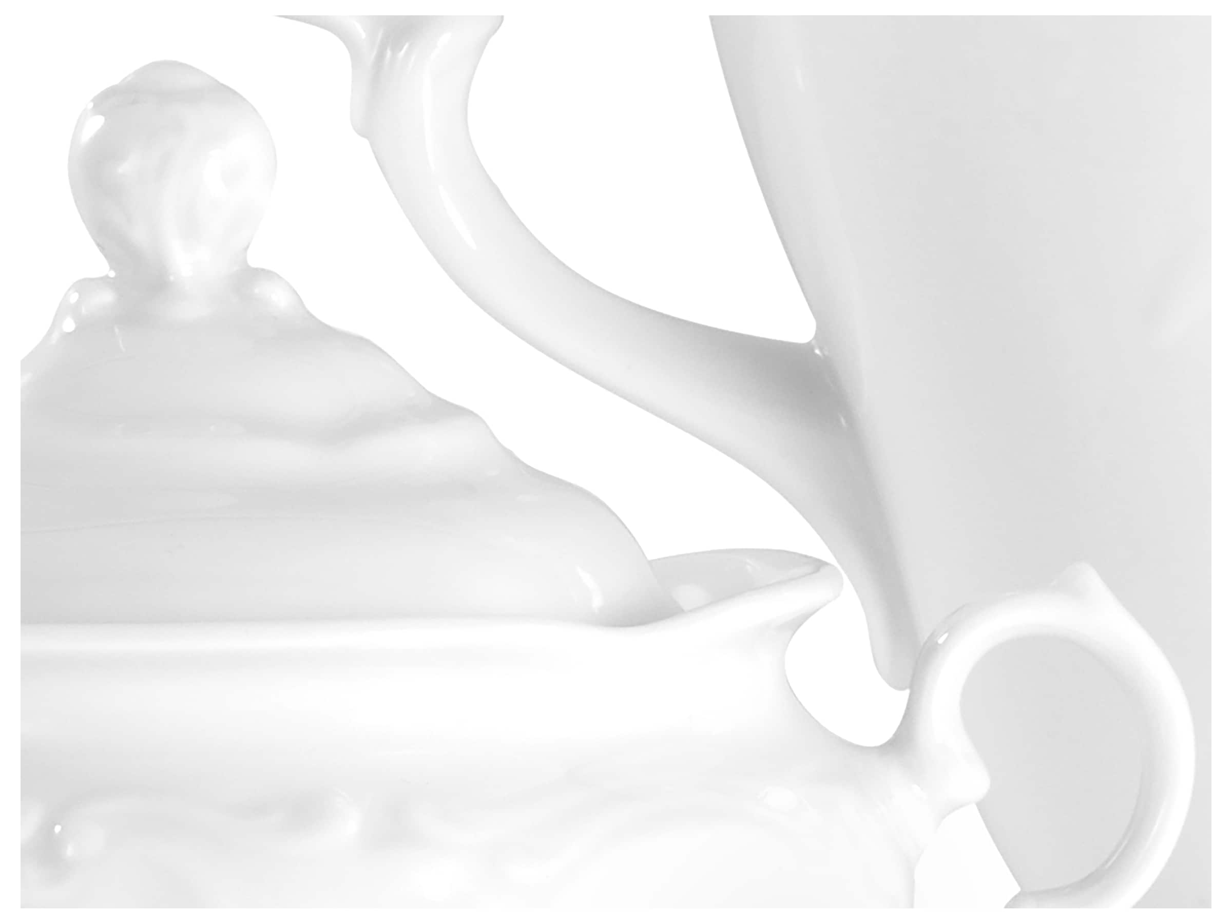 CreaTable Milch- und Zuckerset »Frederike Weiss, Kaffeegarnitur 3-tlg.« Klassisch, Zeitlos