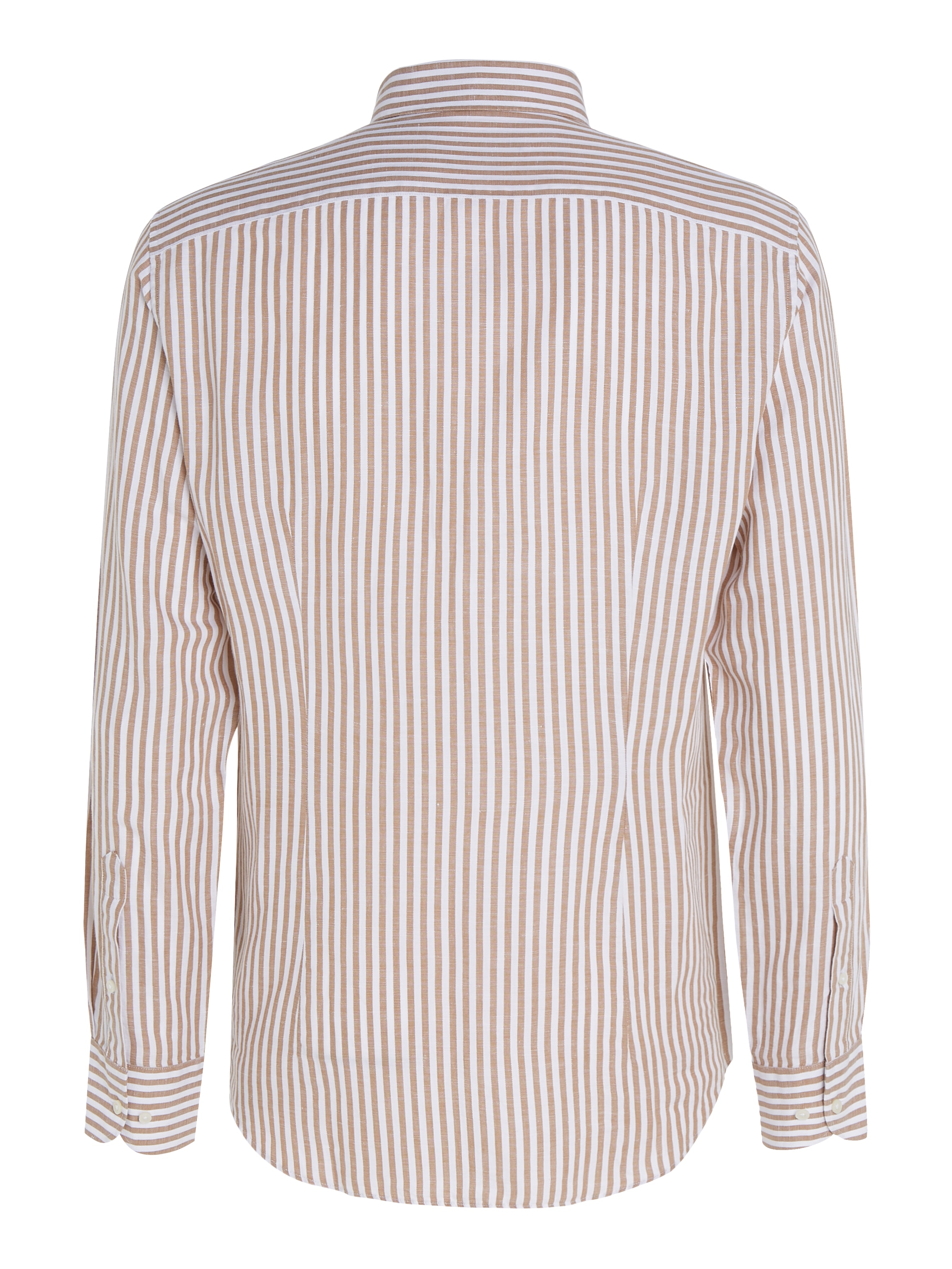 Tommy Hilfiger Langarmhemd »CL W-COTTON LINEN STRIPE SHIRT«, modisch gestreift