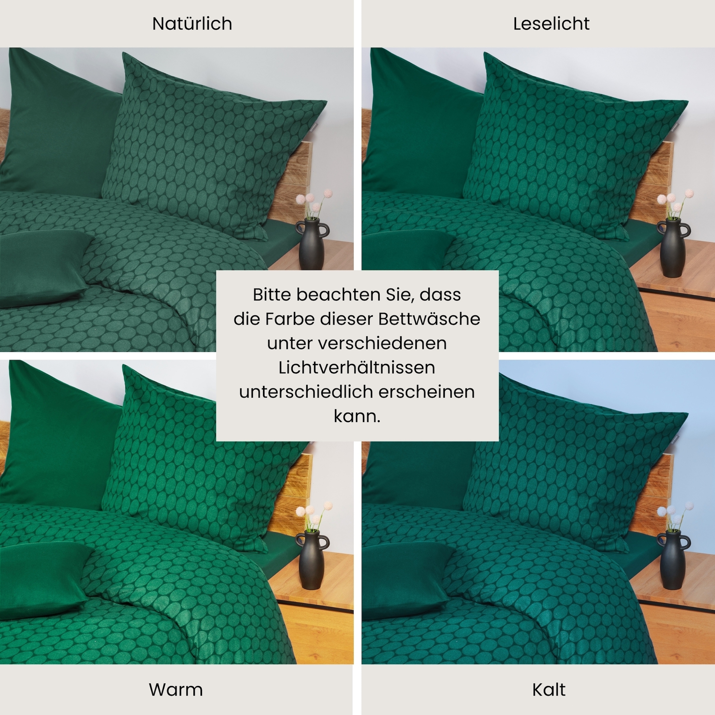 Schiesser Bettwäsche »Drops aus weichem Baumwollflanell in Ton-in-Ton Optik« 2 Stk. tlg. Made in Green