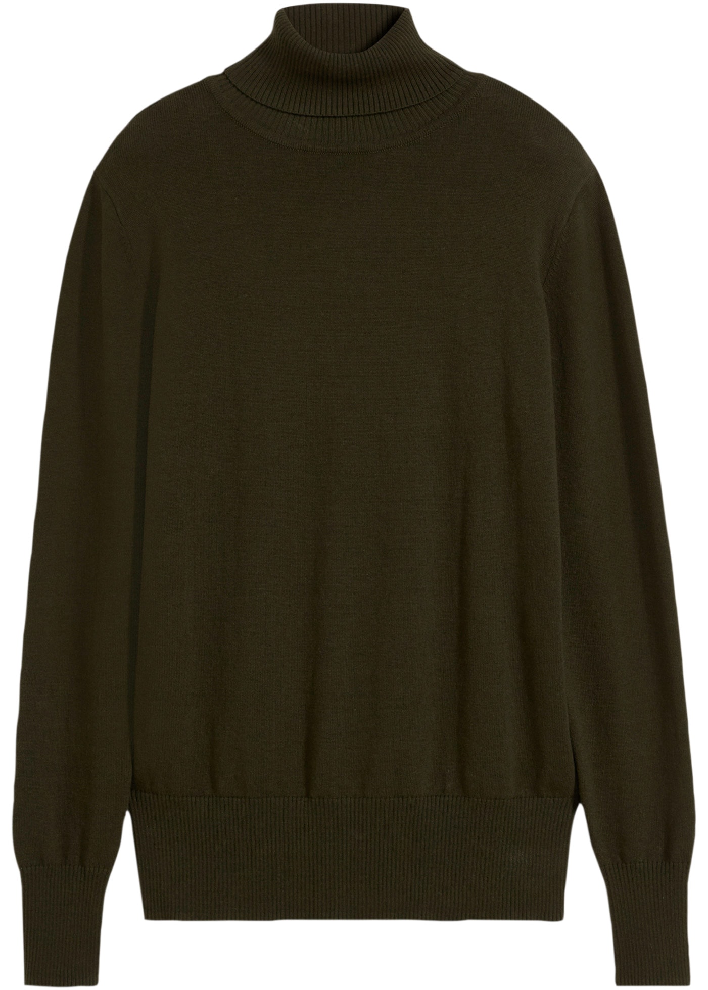 bonprix Rollkragenpullover »Feinstrick-Rollkragenpullover« mit Rippbündchen