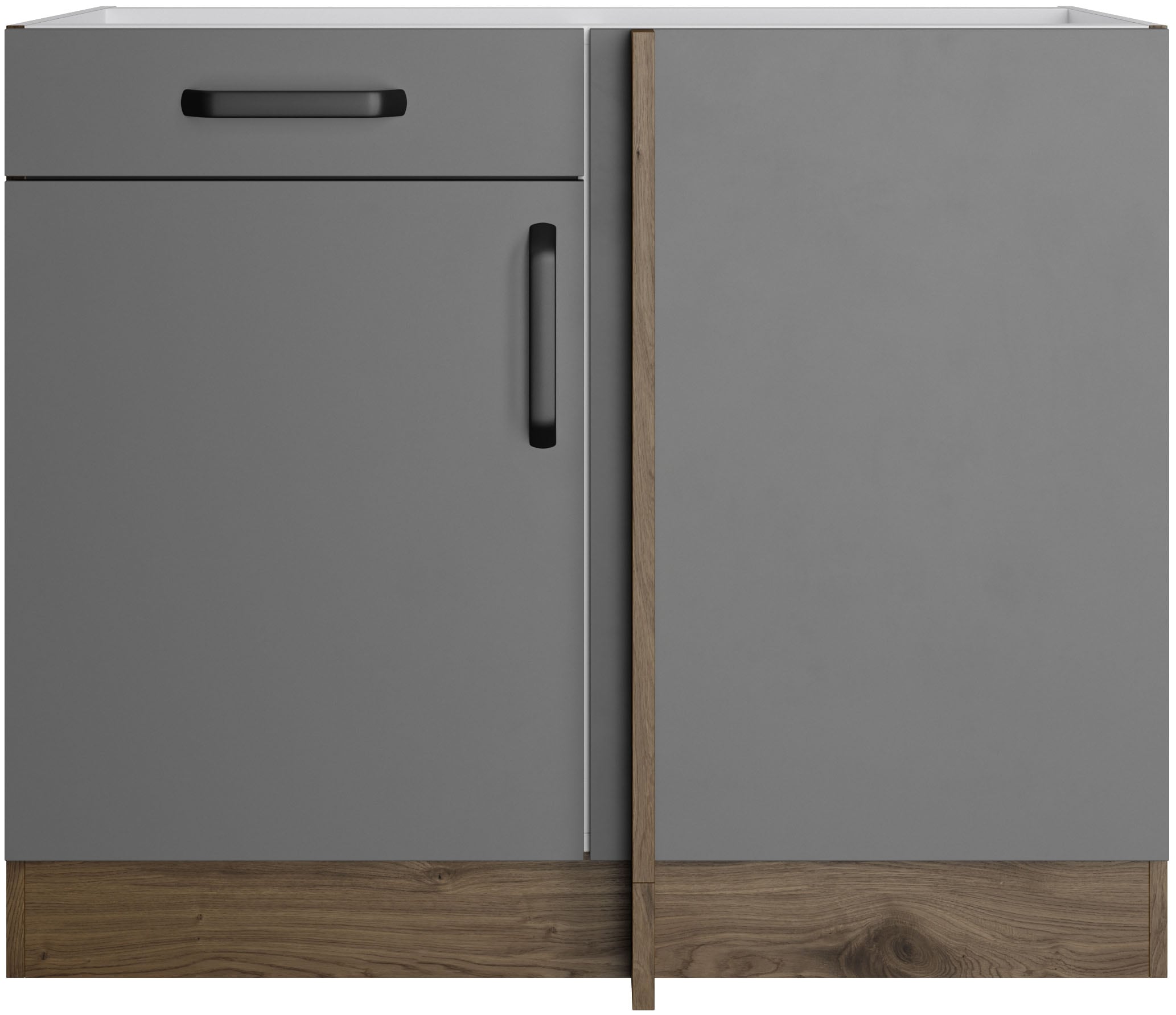 wiho Küchen Eckunterschrank »Elba«, Breite: 110 cm, mit Schubkasten und zusätzlichem Einlegeboden