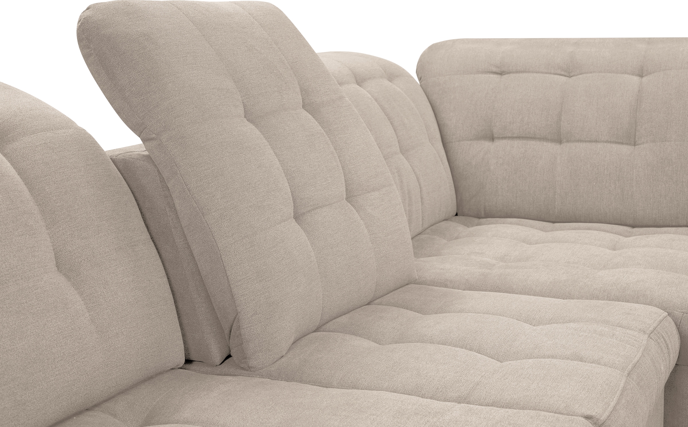 WERK2 Wohnlandschaft »Kordula-New Multifunktion Couch, Breite 332cm, U-Form«, Sofa in U-Form mit Schlaffunktion & Bettkasten, Schlafcouch