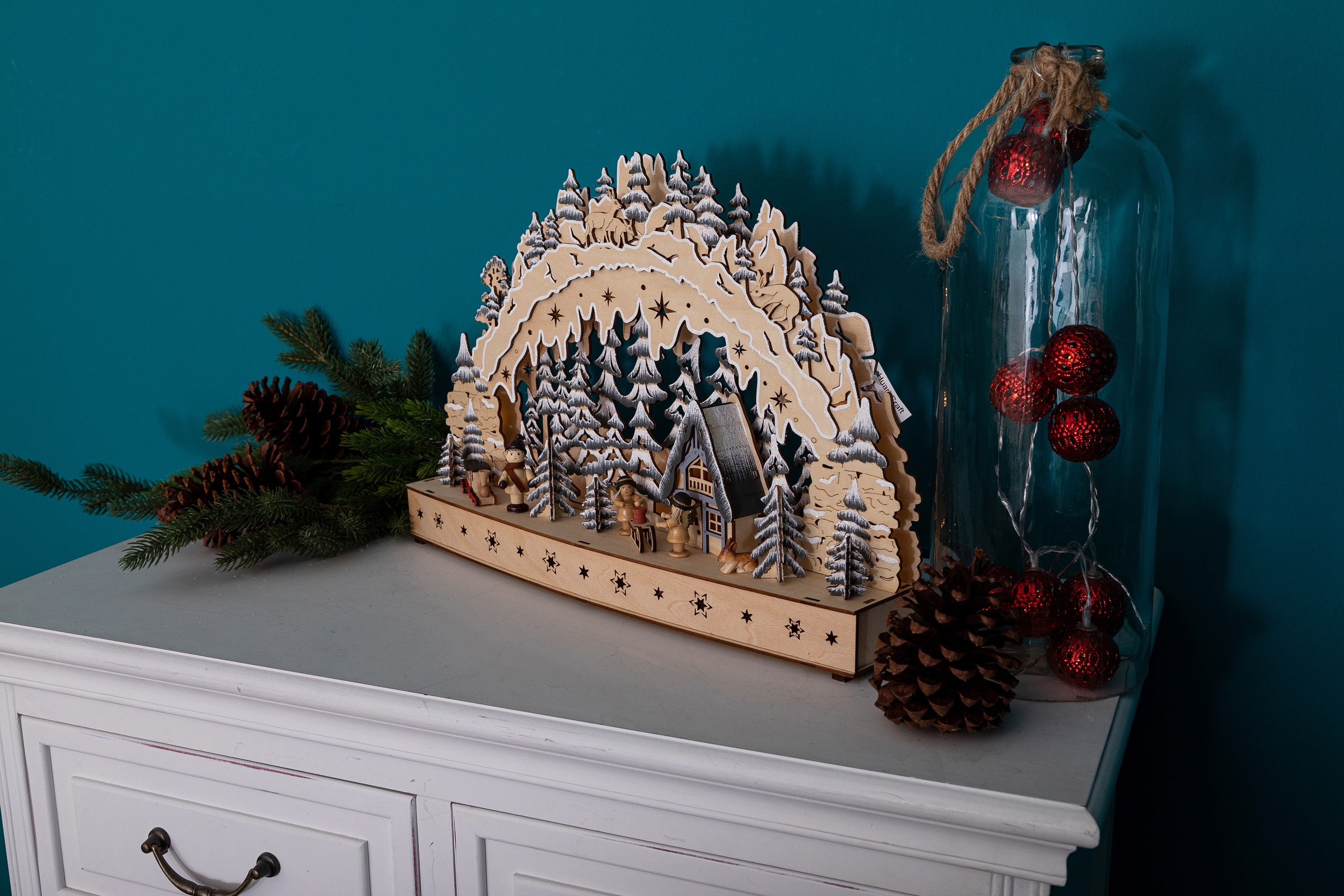 aus bei Accessoires Möbel Holz, mit Höhe »Weihnachtsdeko«, LED LED & ca. cm Myflair Beleuchtung, Schwibbogen 31 OTTO kaufen